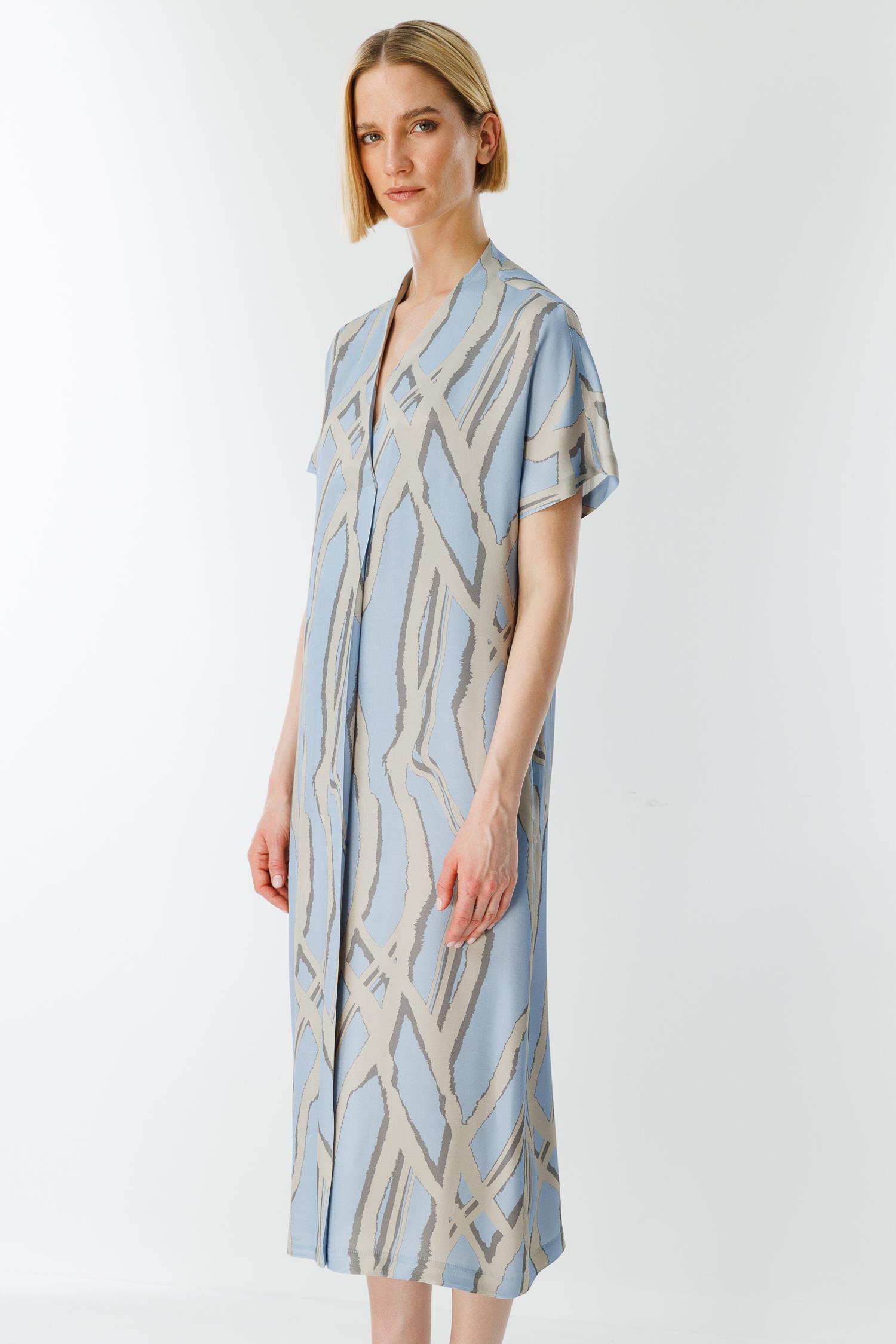 Anvelop Yaka Midi Elbise