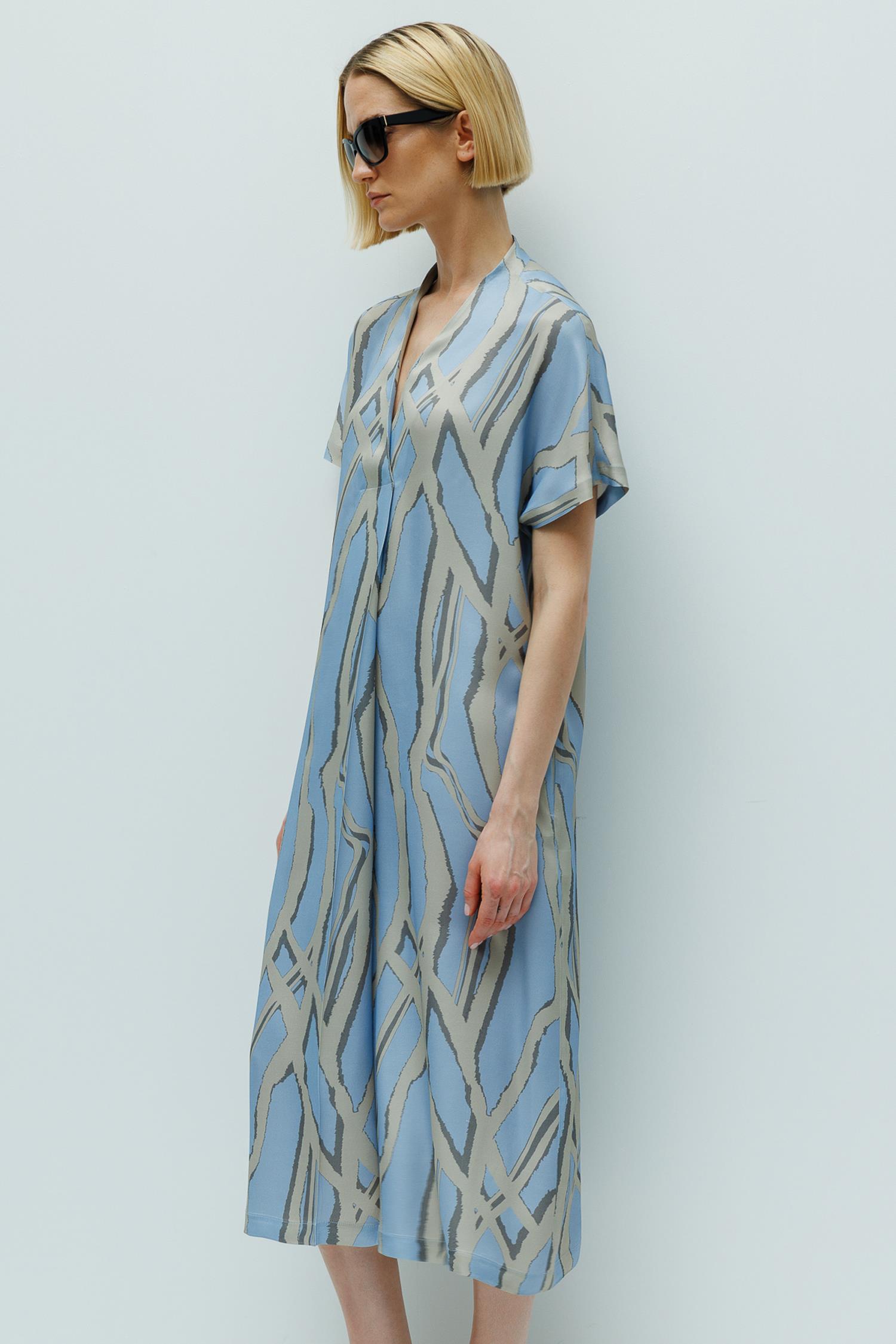 Anvelop Yaka Midi Elbise