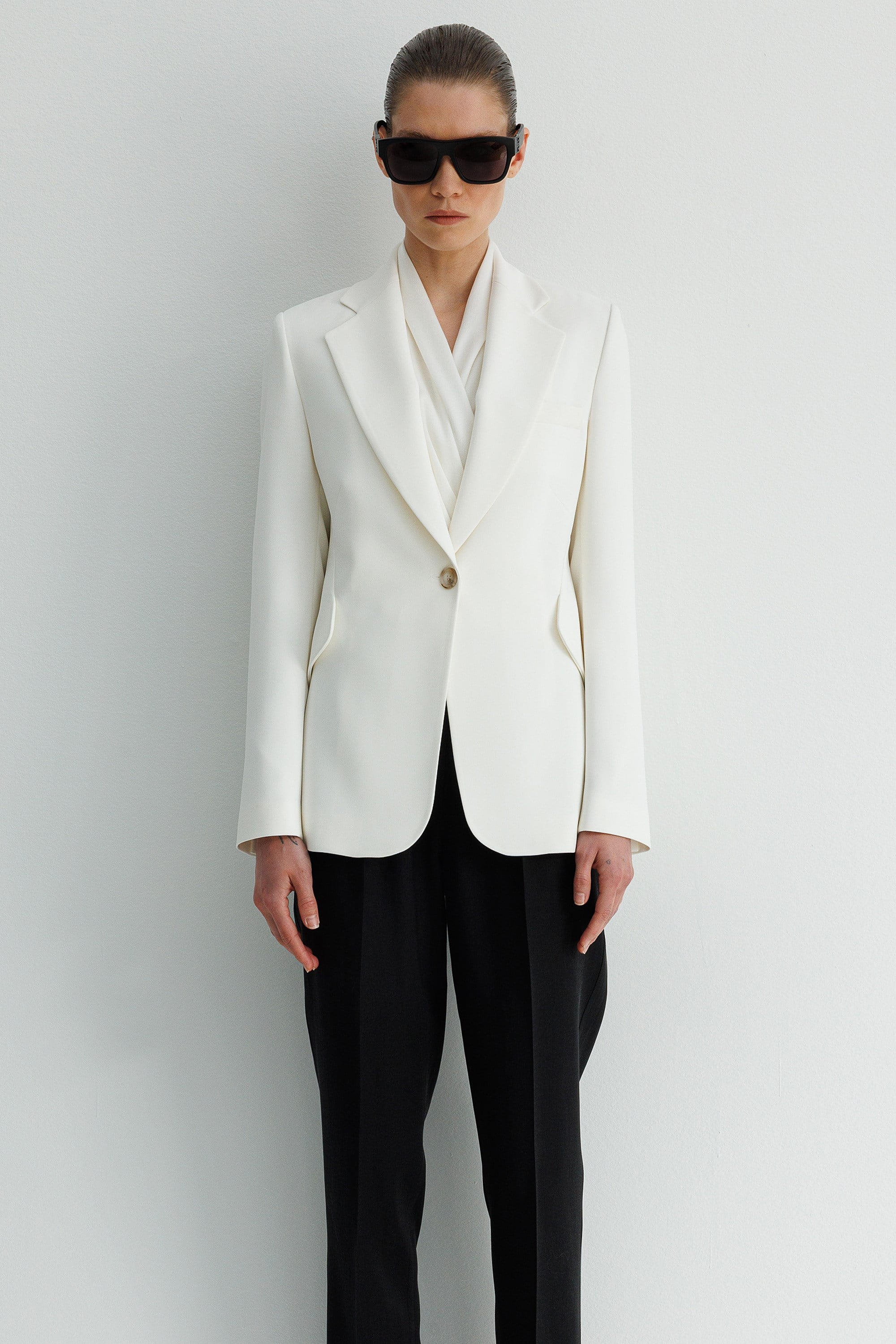 Asimetrik Cepli Ceket