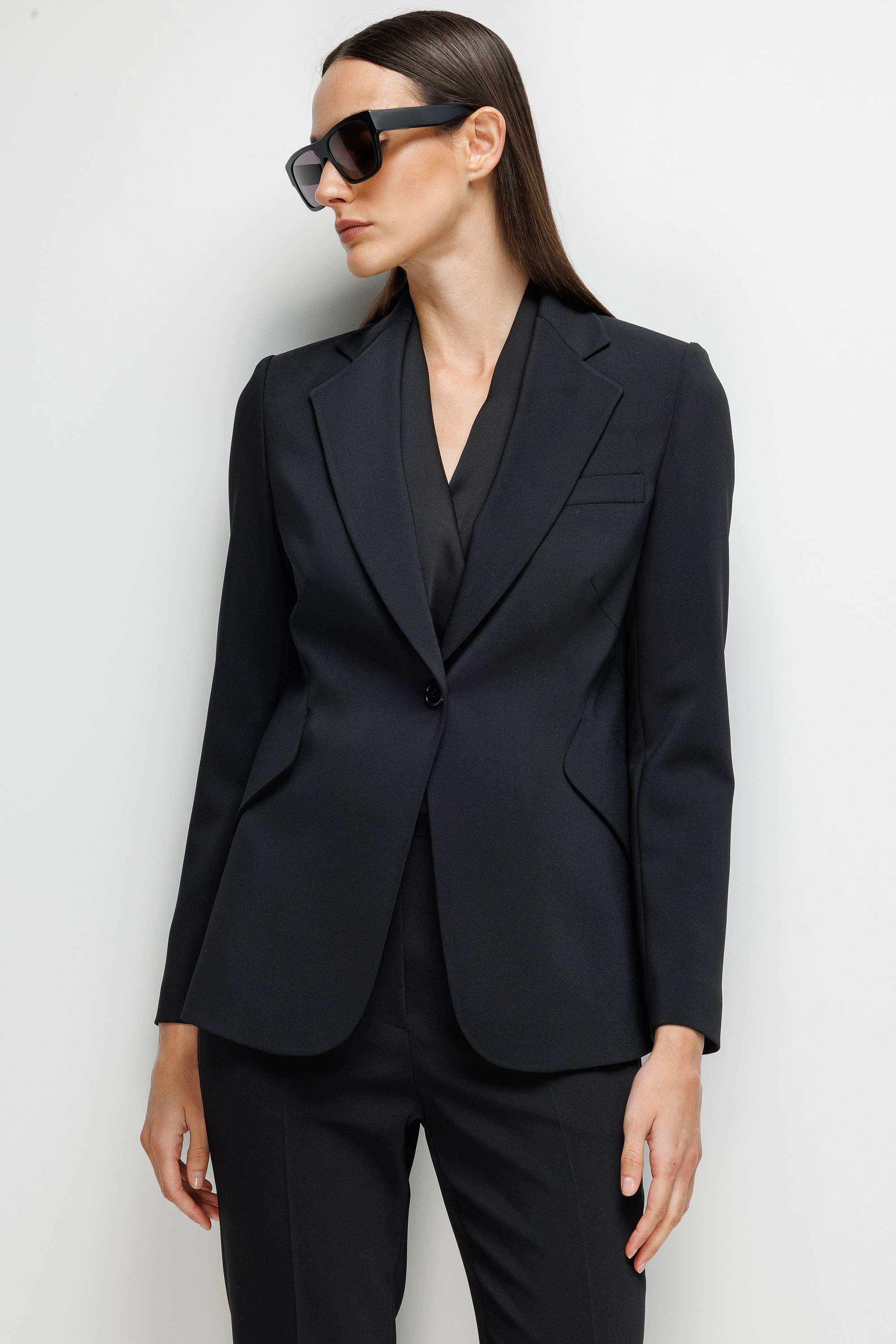 Asimetrik Cepli Ceket