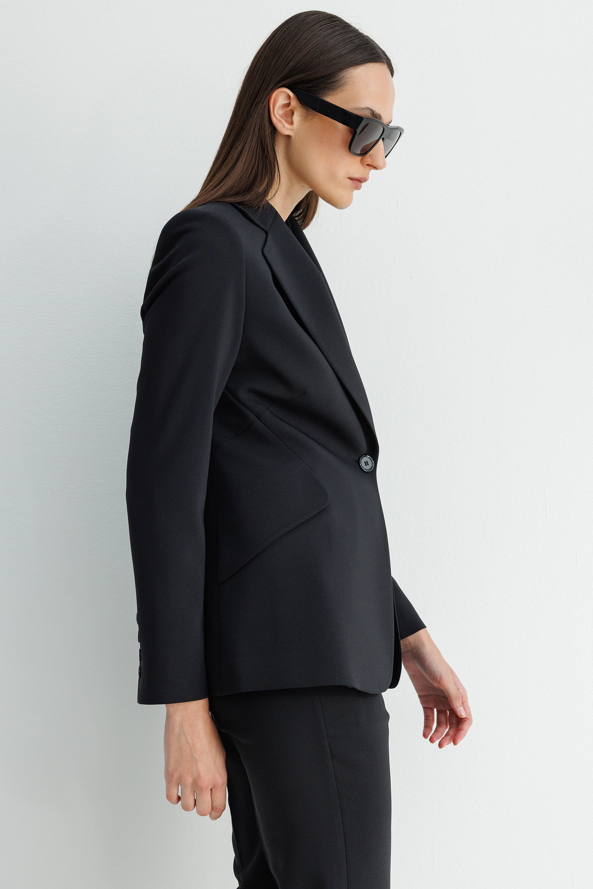 Asimetrik Cepli Ceket