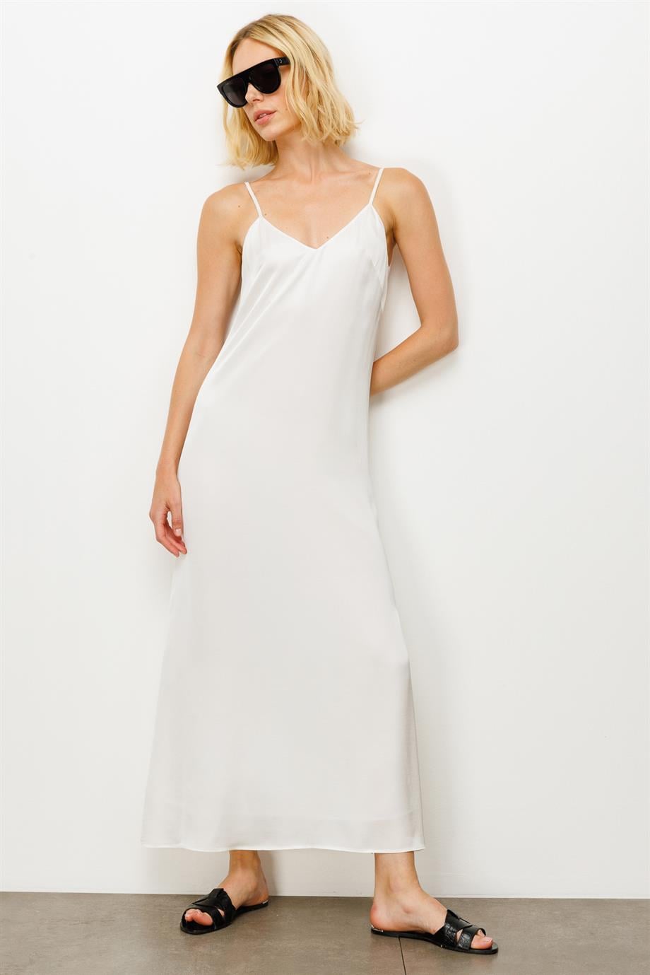 Askılı Midi Elbise