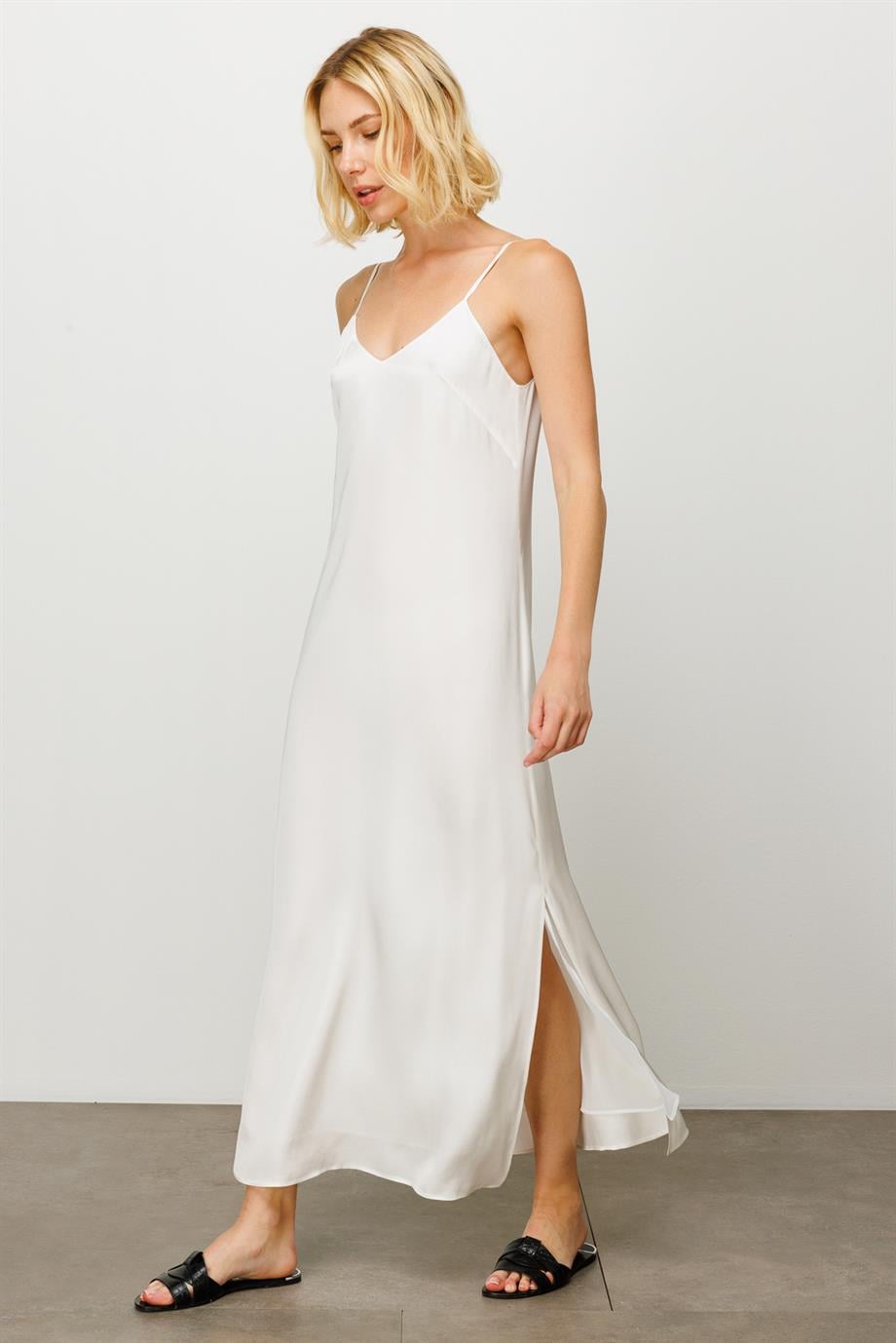 Askılı Midi Elbise