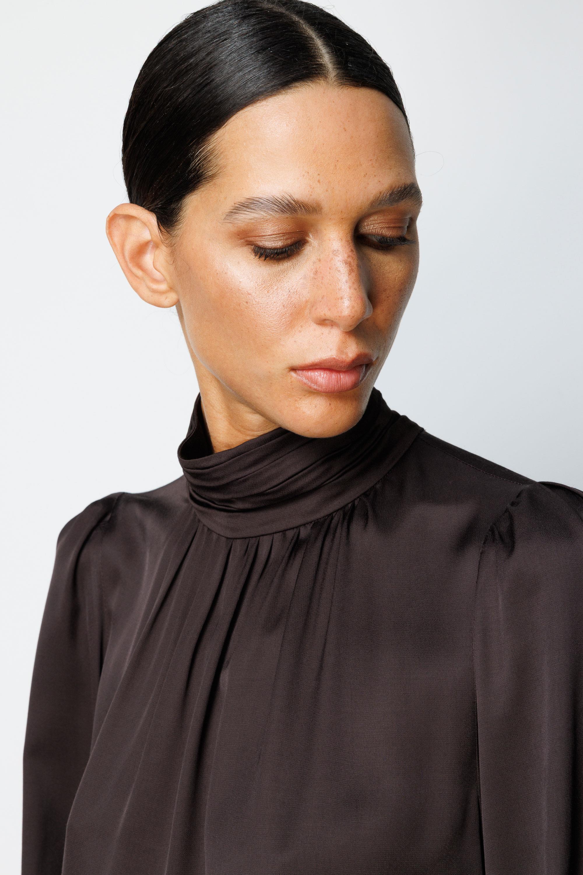 Balıkçı Yaka Drape Bluz