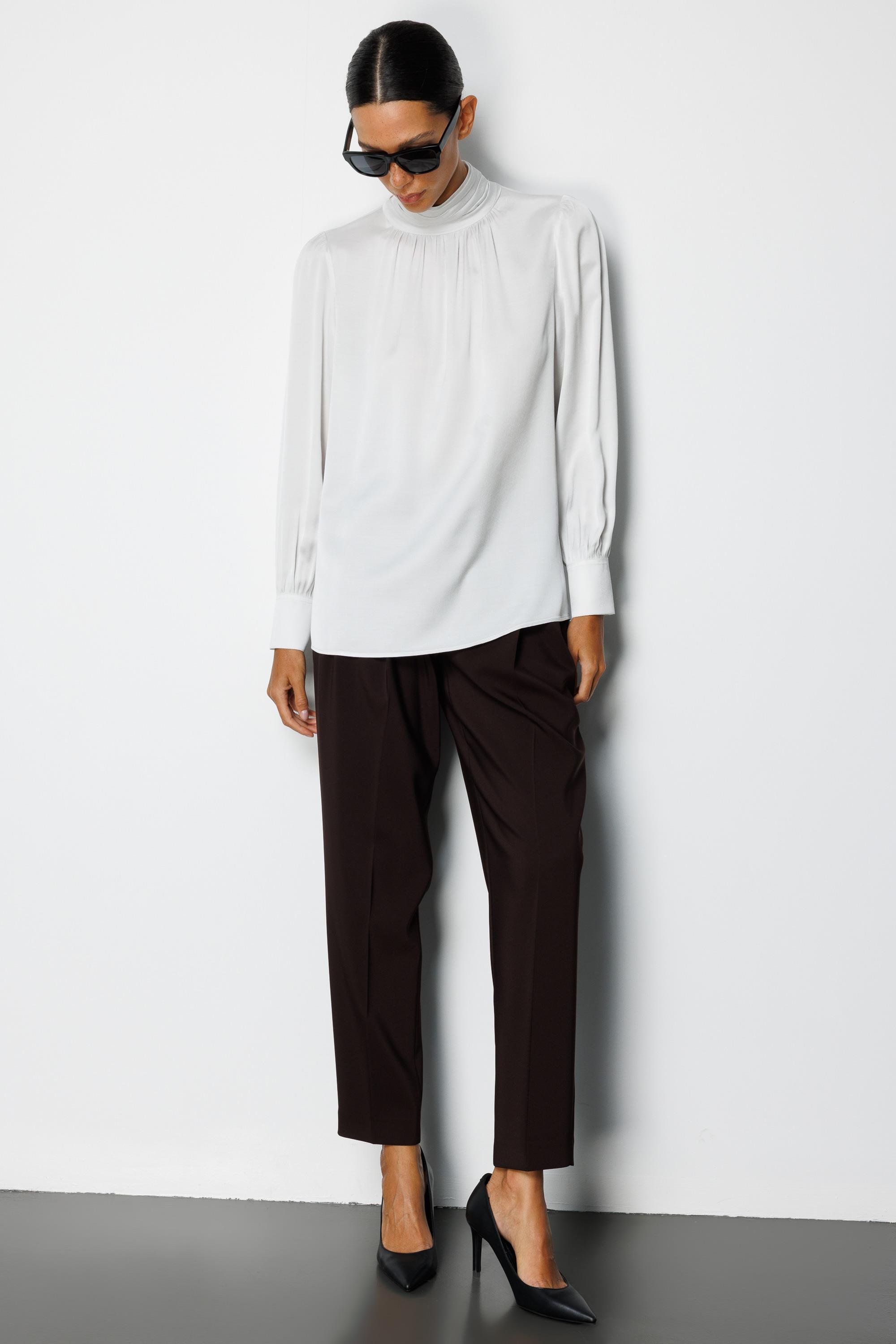 Balıkçı Yaka Drape Bluz