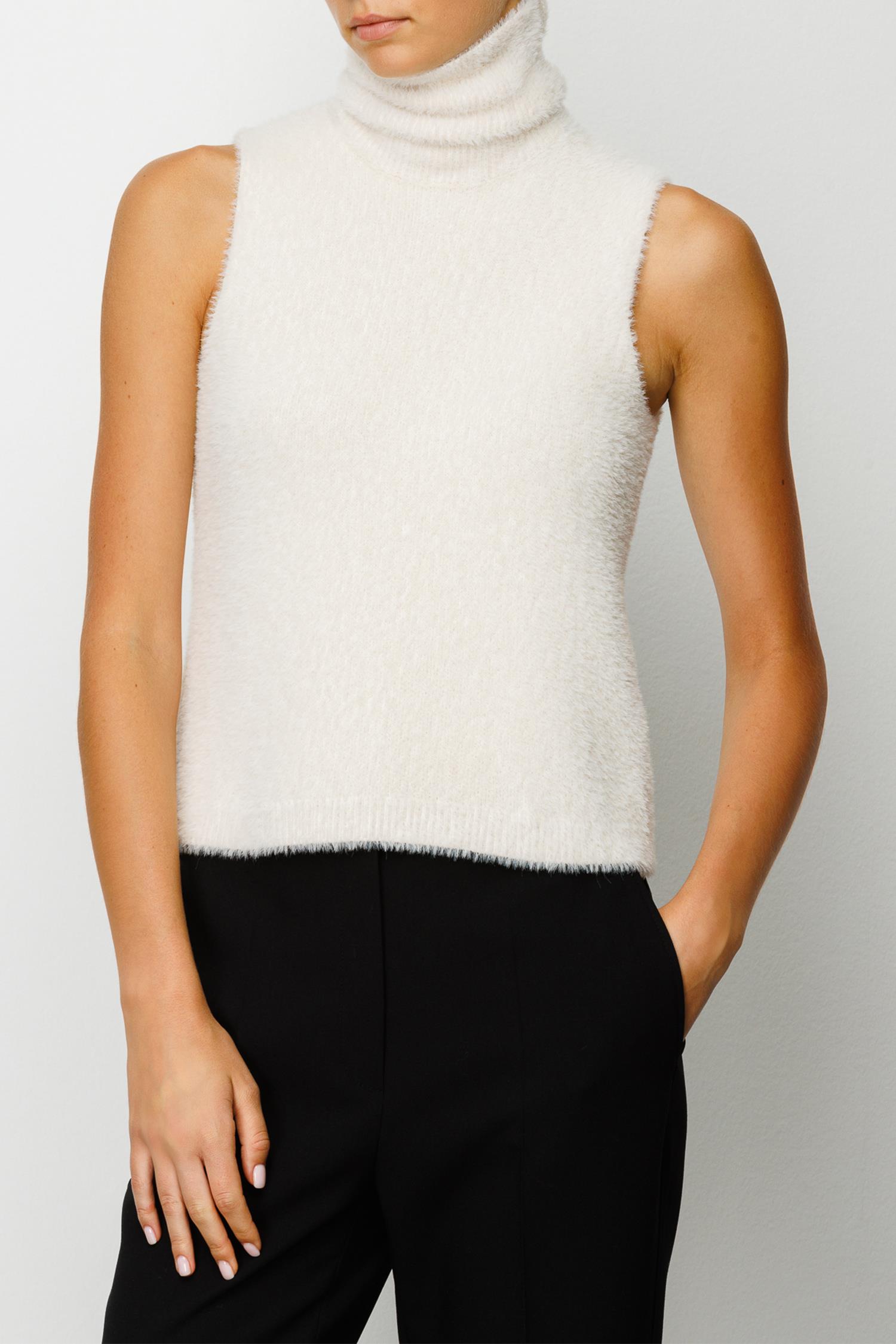 Balıkçı Yaka Kolsuz Triko