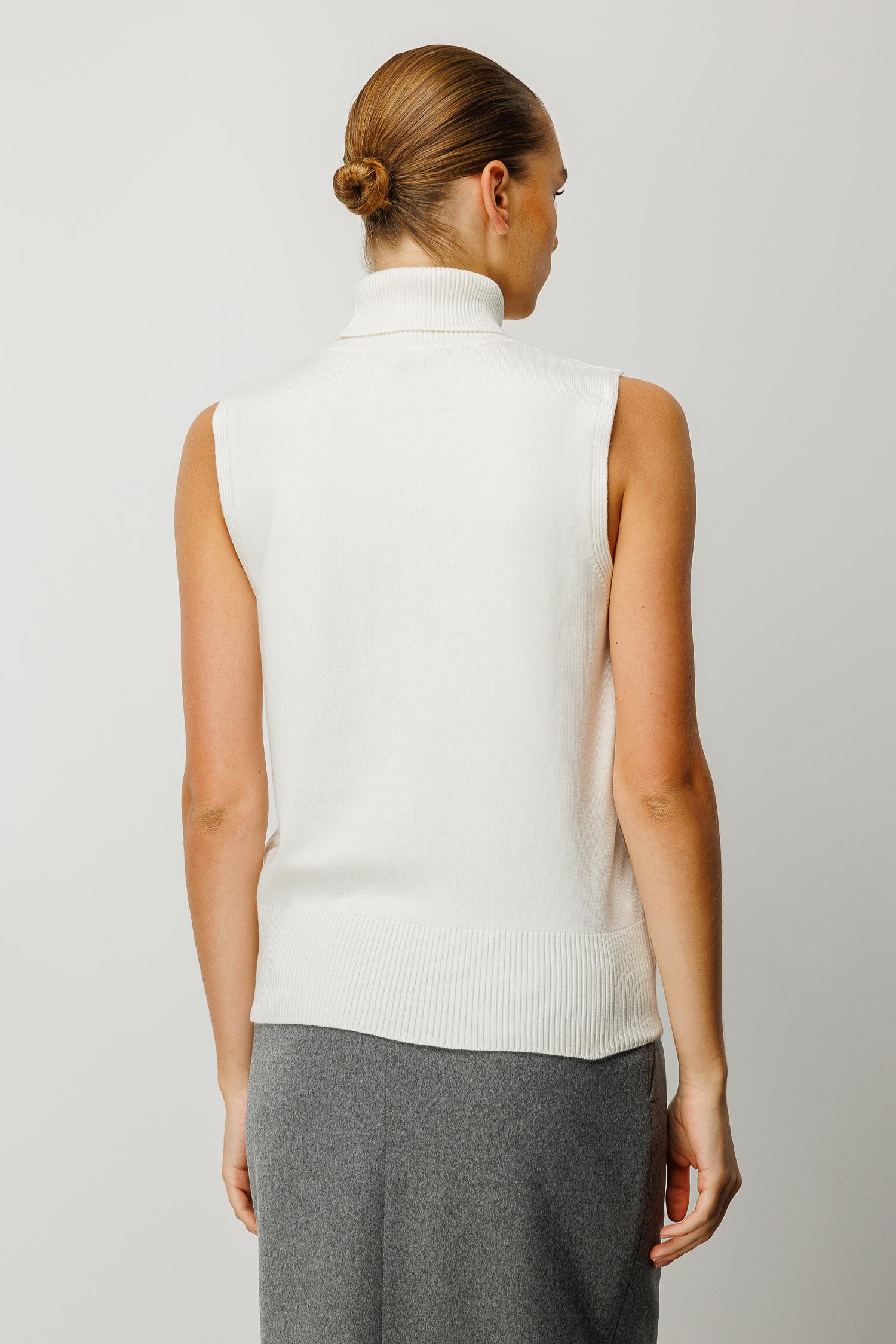 Balıkçı Yaka Kolsuz Triko