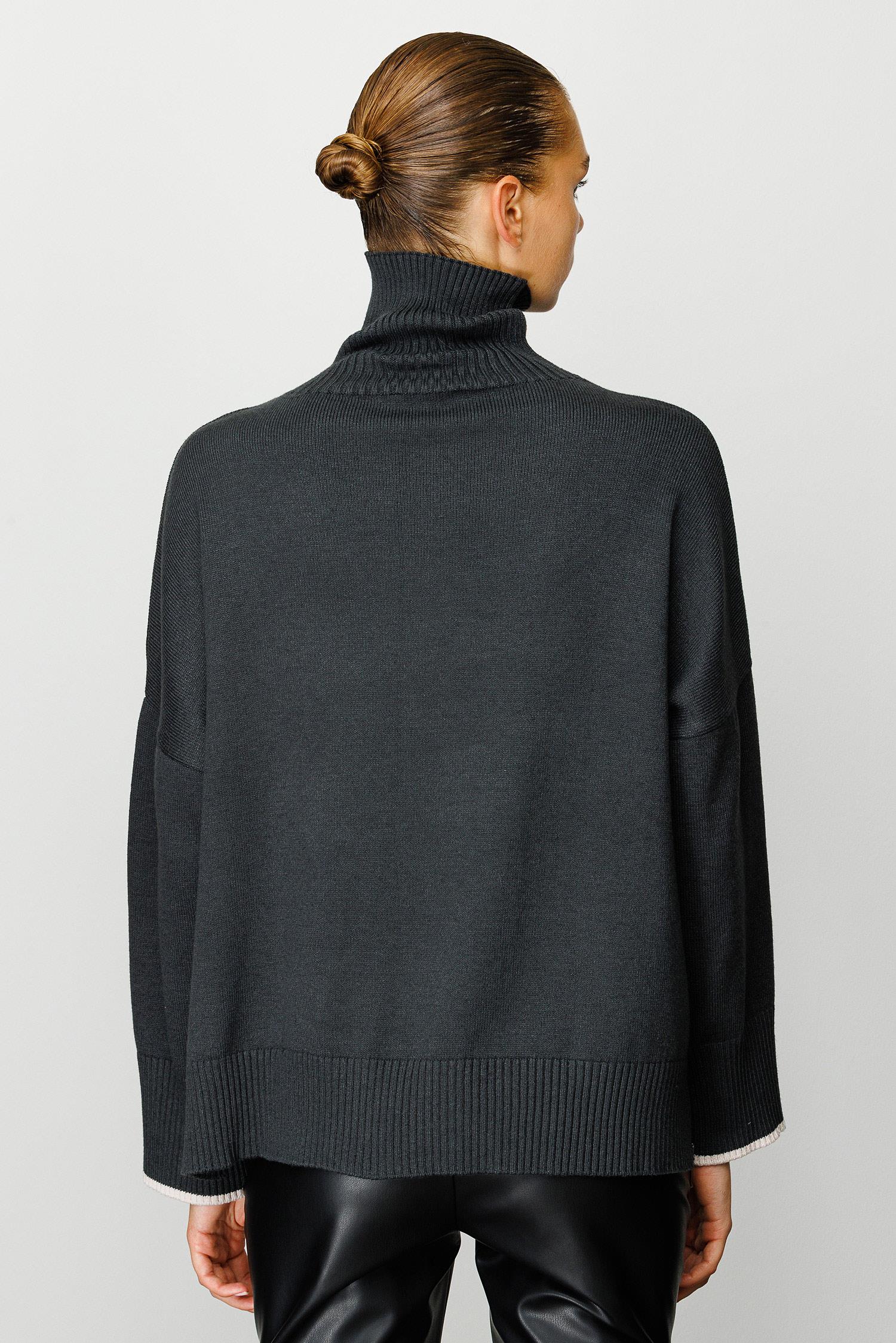 Balıkçı Yaka Oversize Triko
