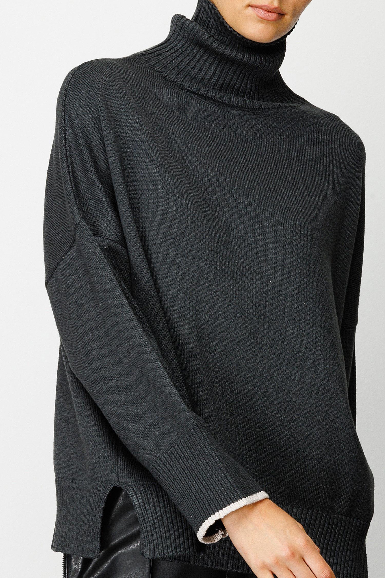 Balıkçı Yaka Oversize Triko