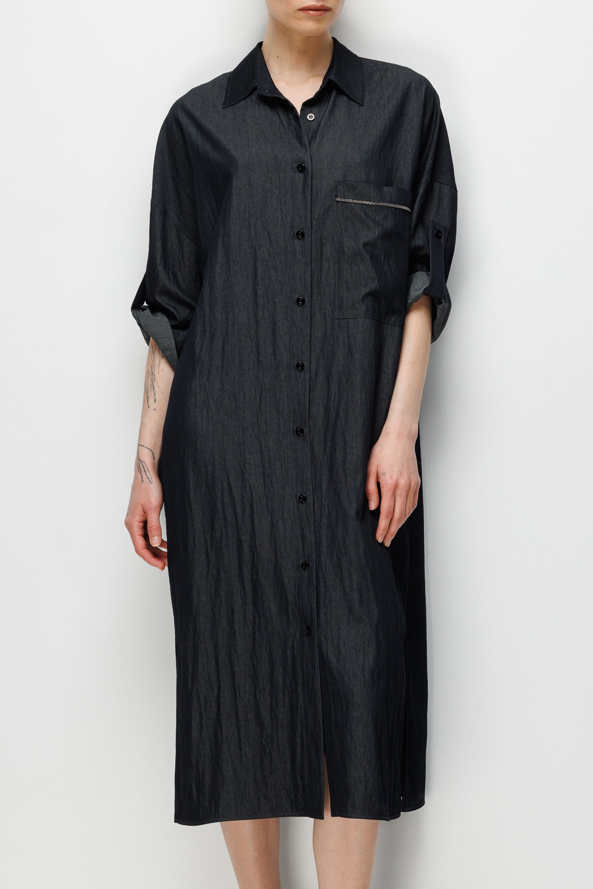 Cepli Gömlek Elbise