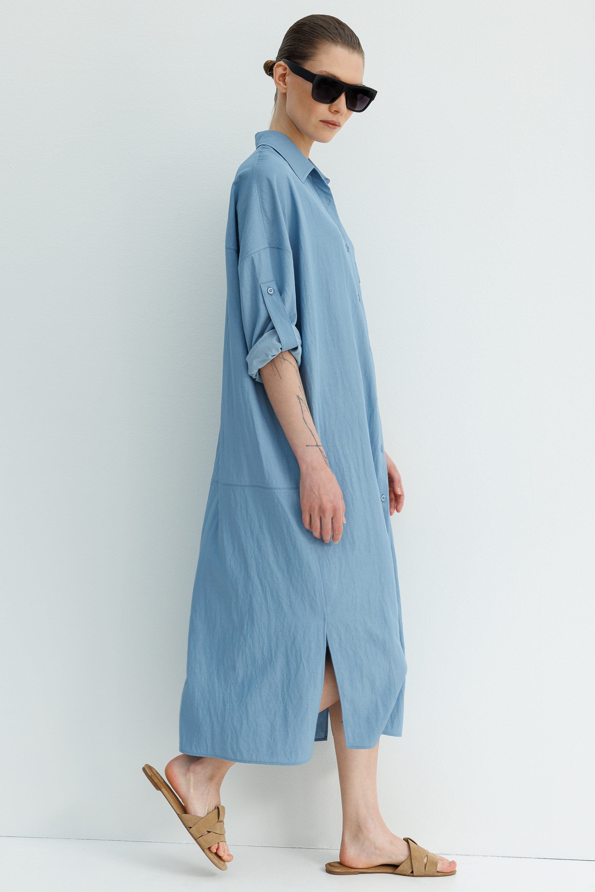 Cepli Gömlek Elbise