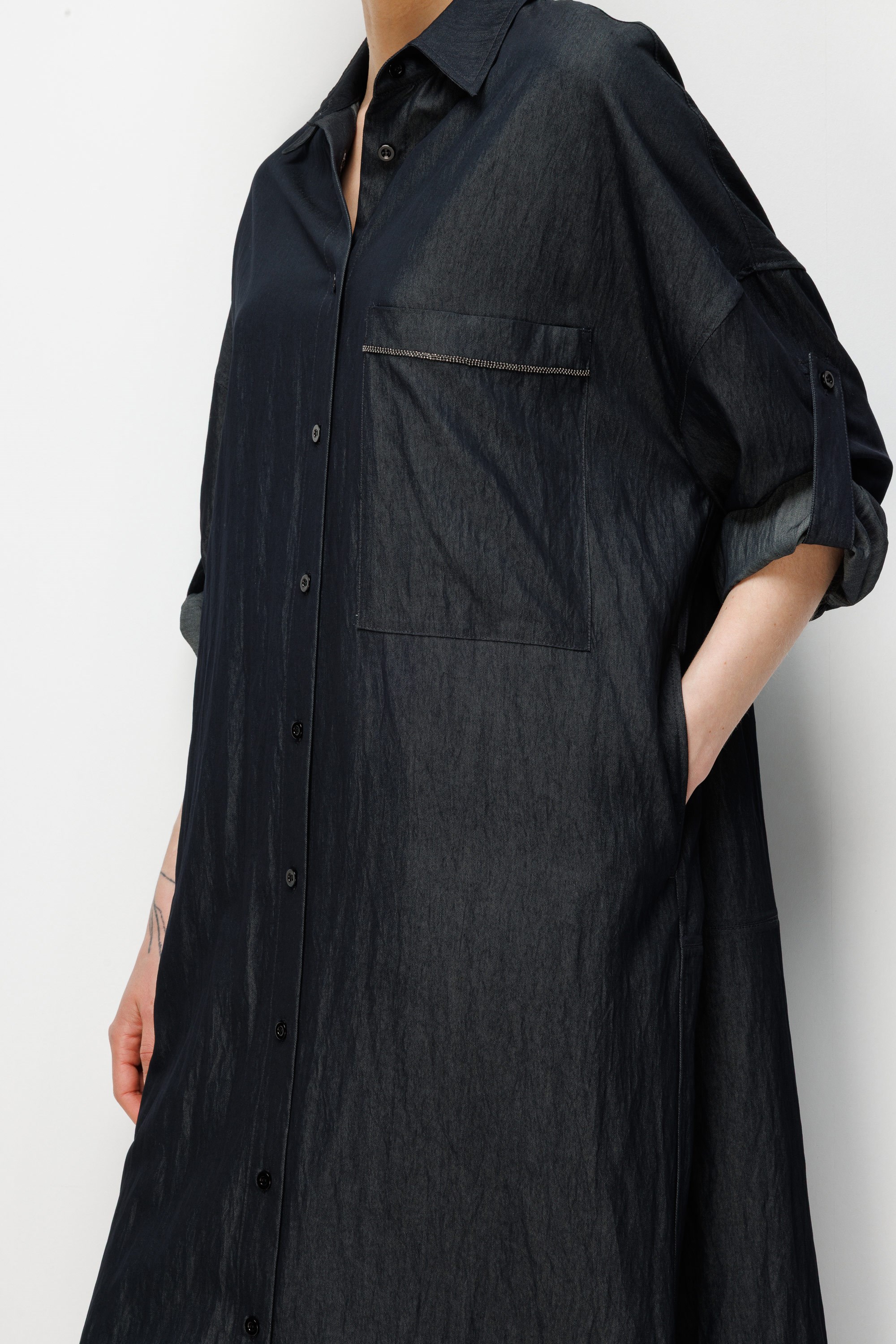 Cepli Gömlek Elbise