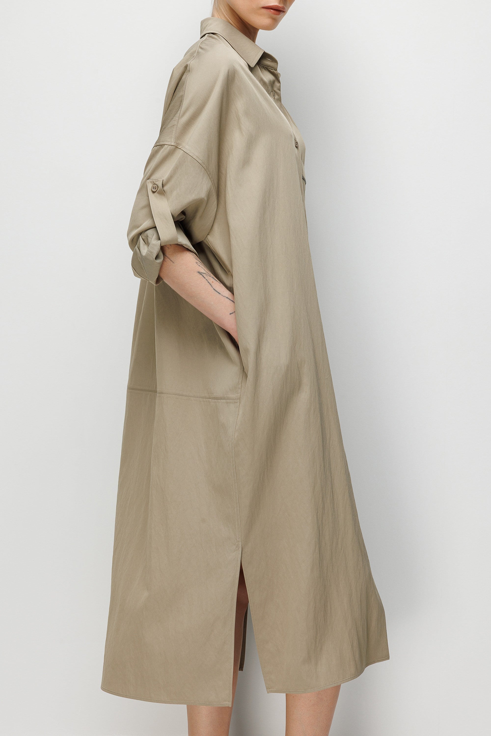 Cepli Gömlek Elbise