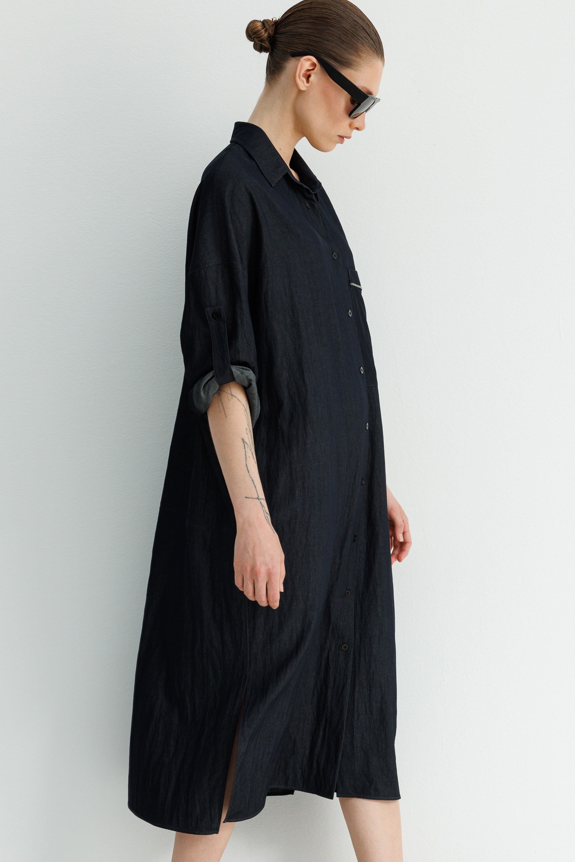 Cepli Gömlek Elbise