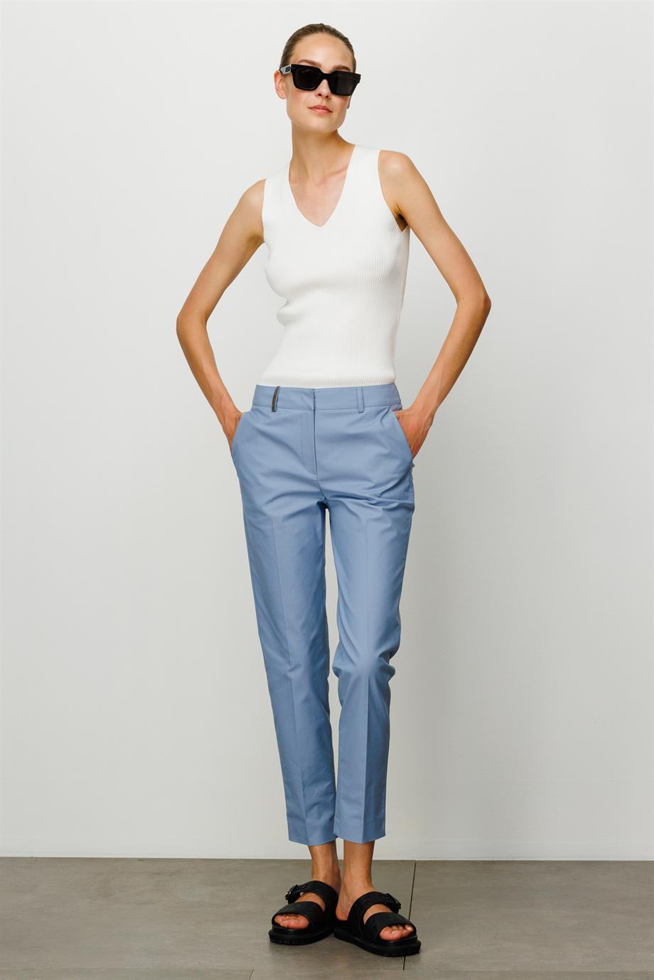 Cepli Slim Paça Pantolon