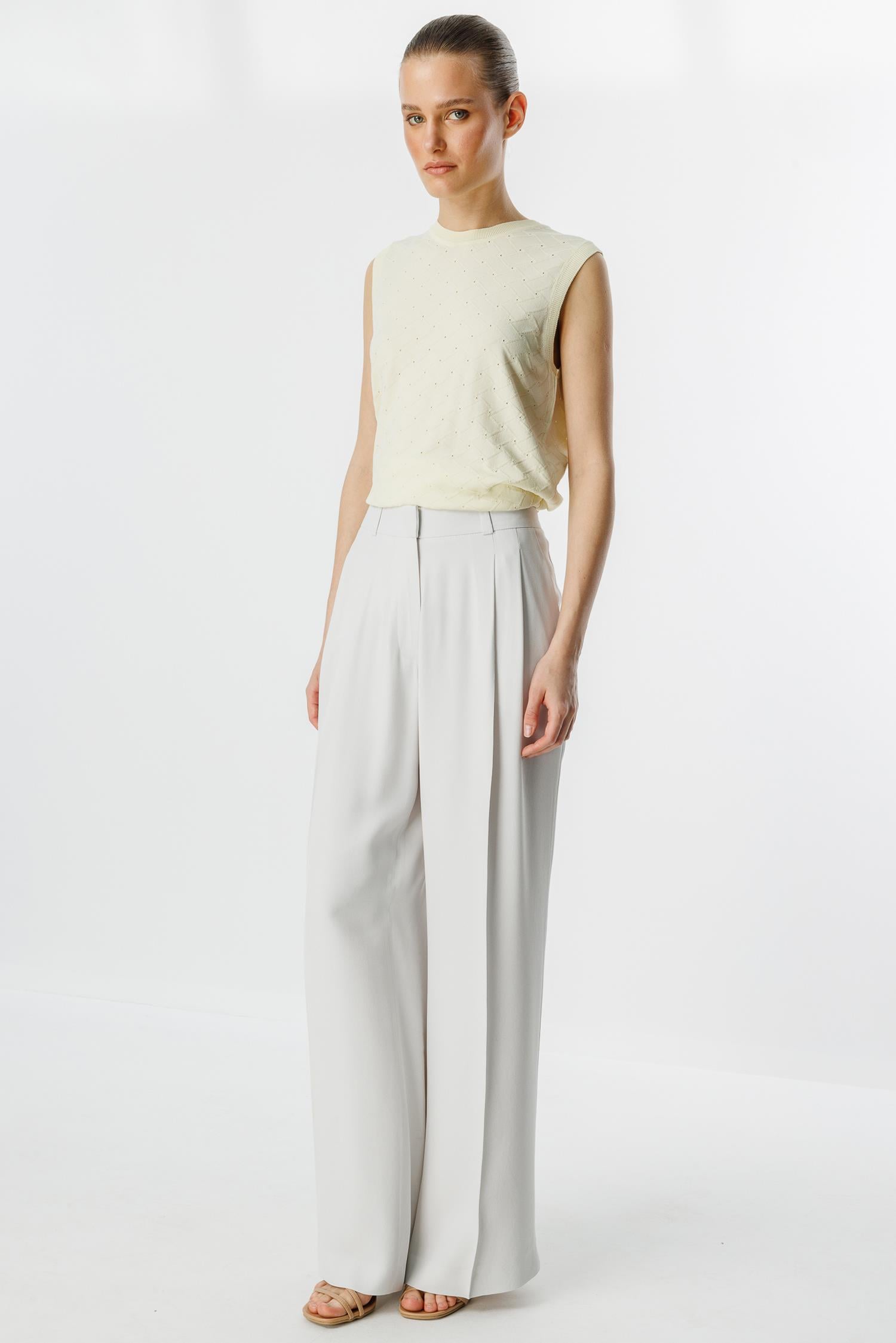 ÇİFT PİLE PALAZZO PANTOLON