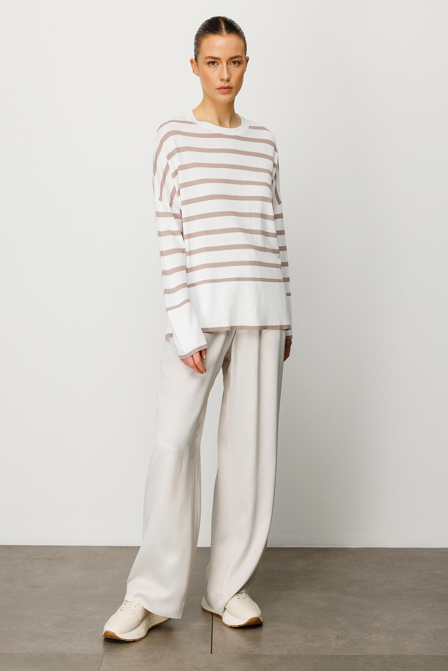 Çizgili Uzun Kol Triko