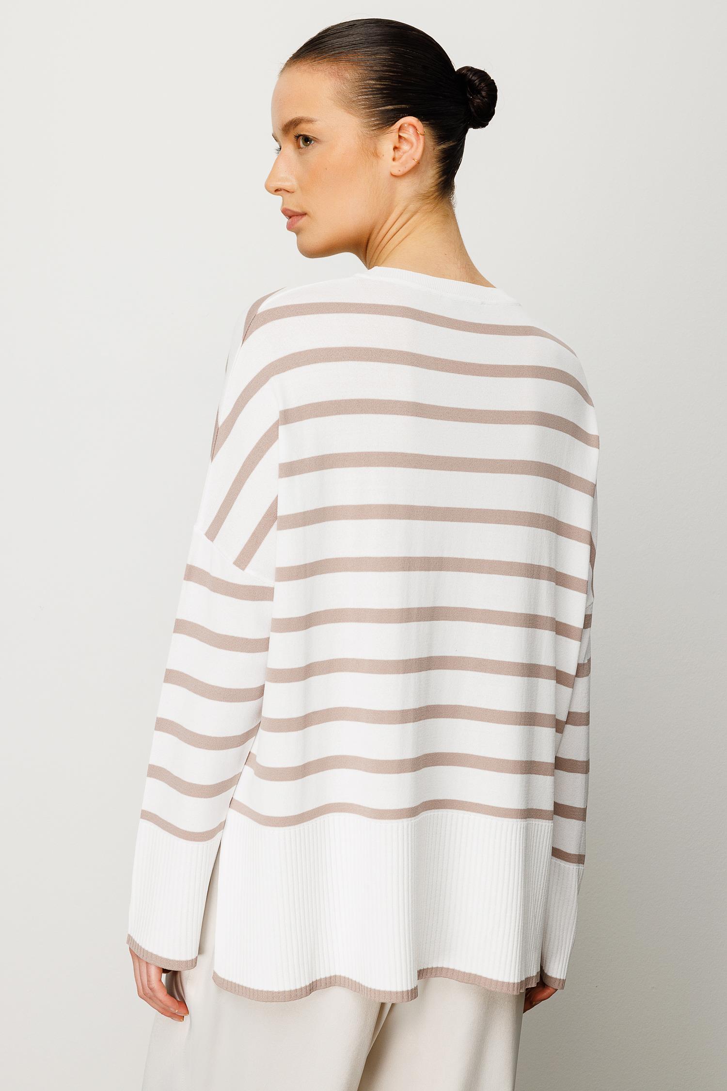 Çizgili Uzun Kol Triko