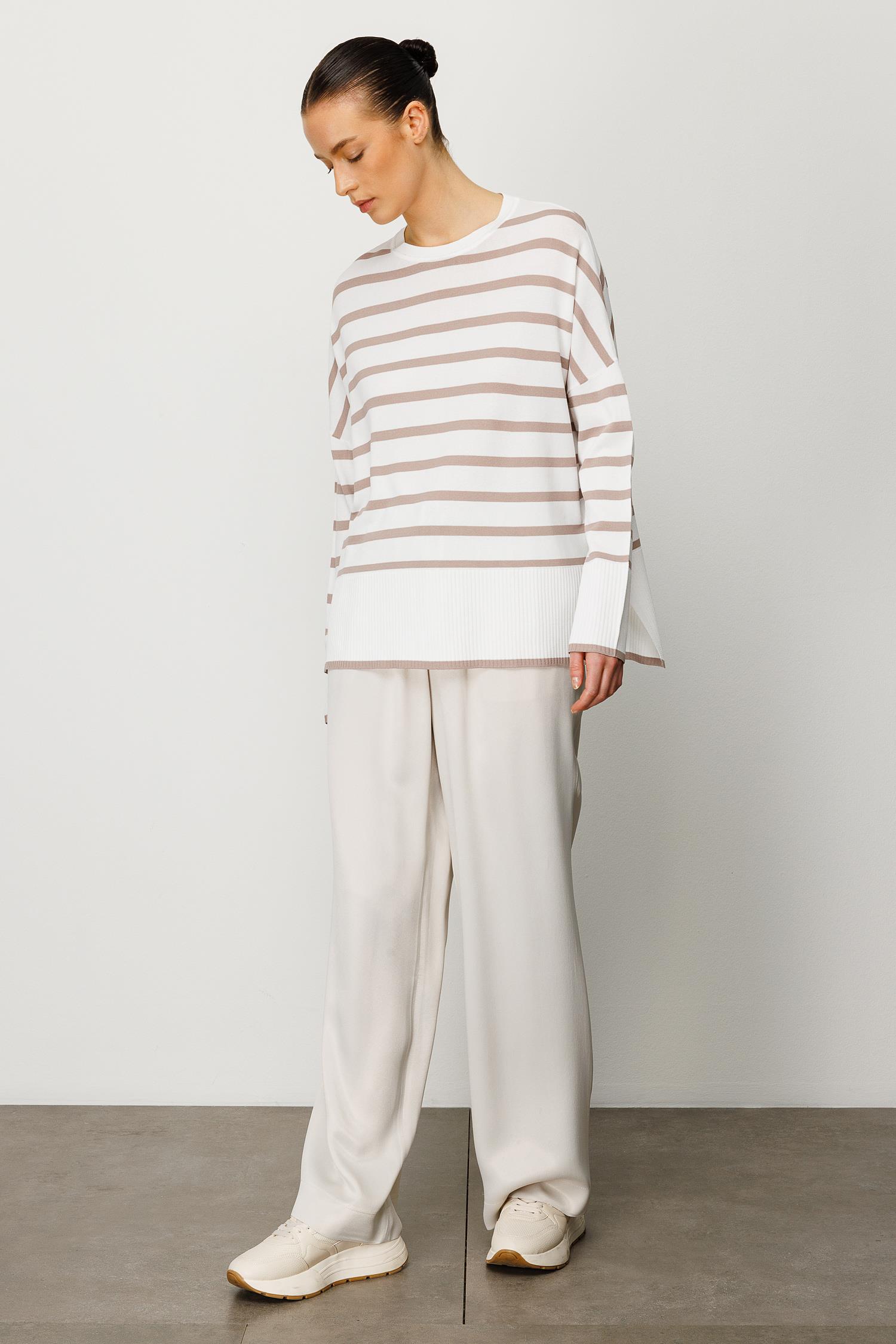 Çizgili Uzun Kol Triko