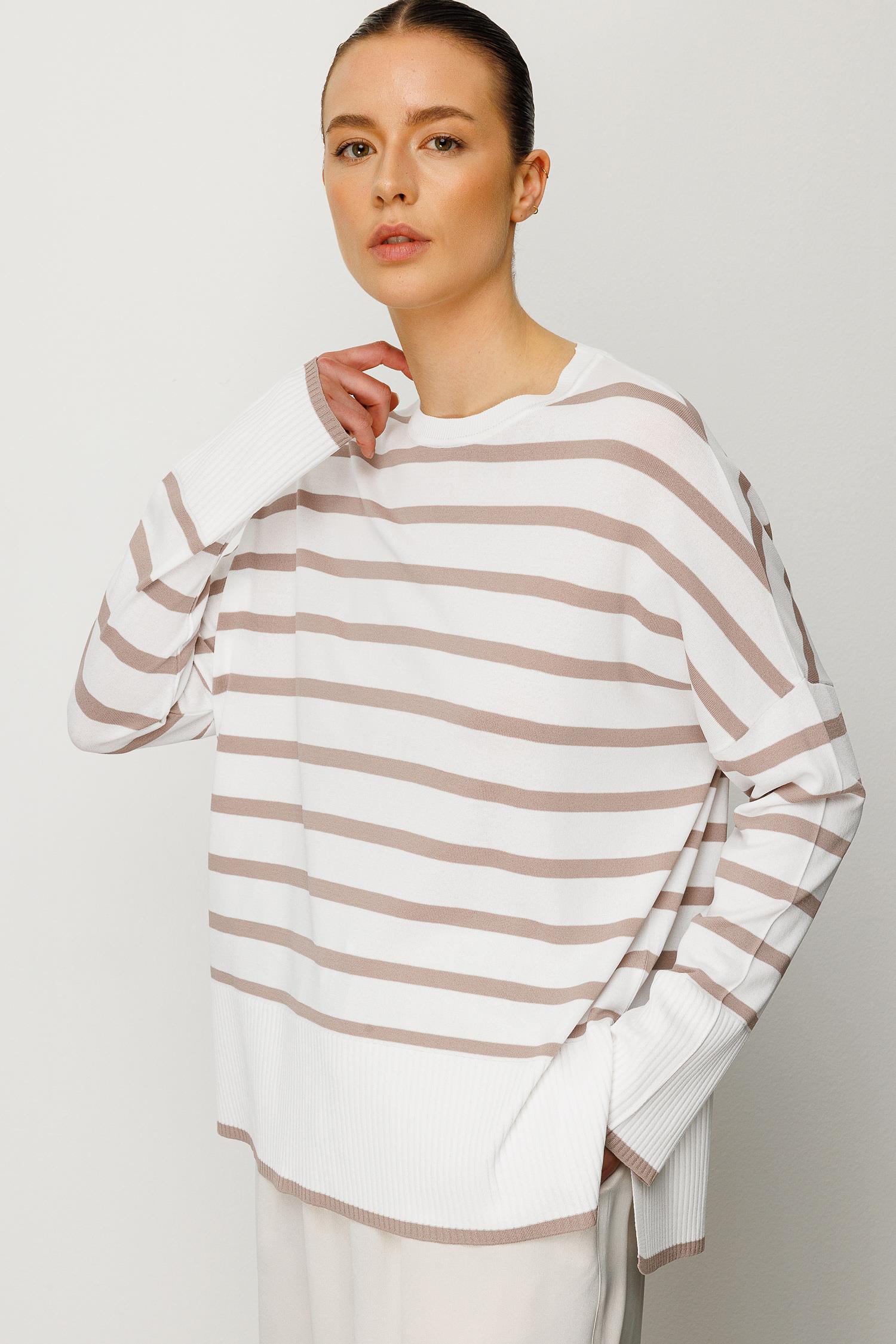 Çizgili Uzun Kol Triko