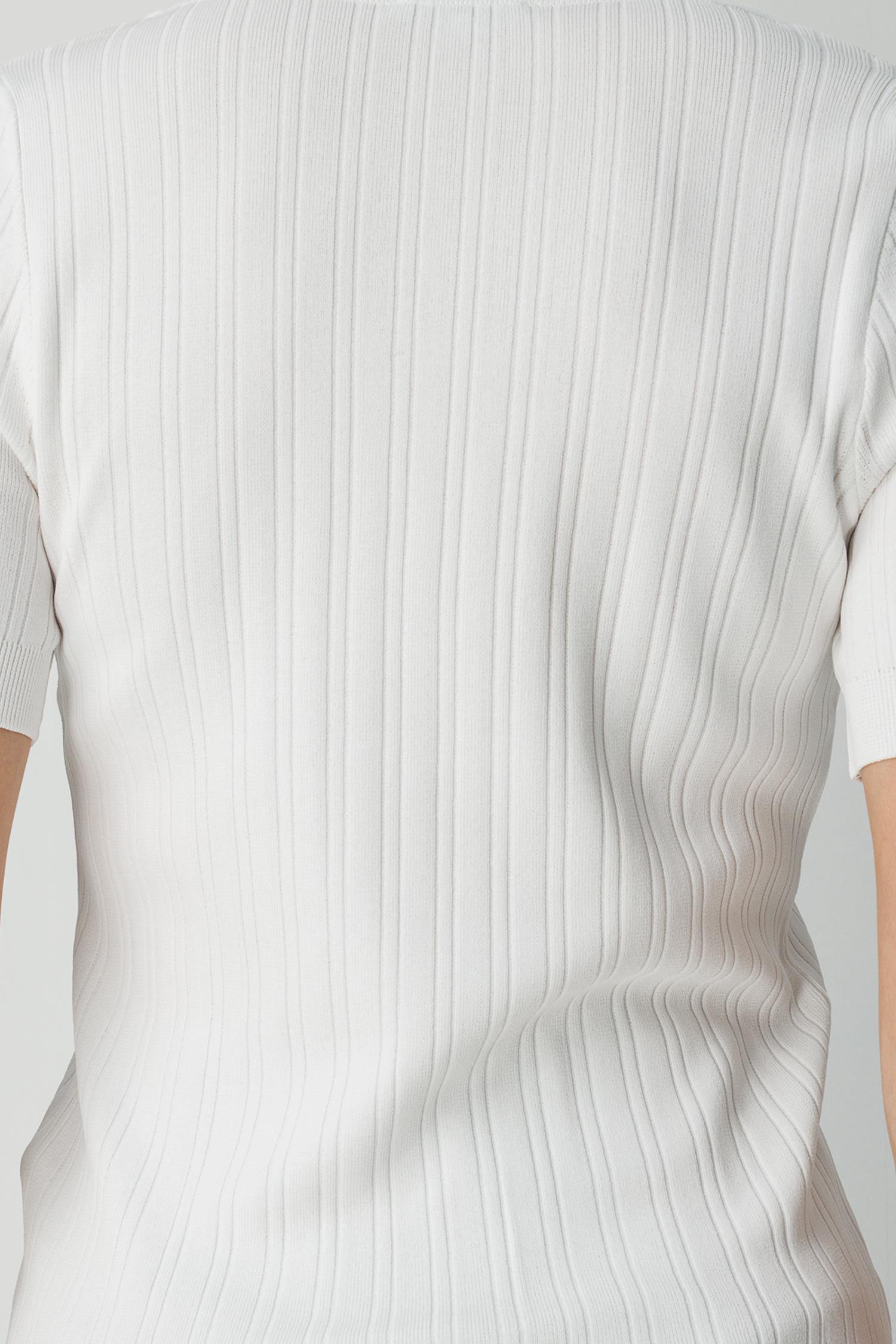 Derby Örgü U Yaka Yarım Kol Triko