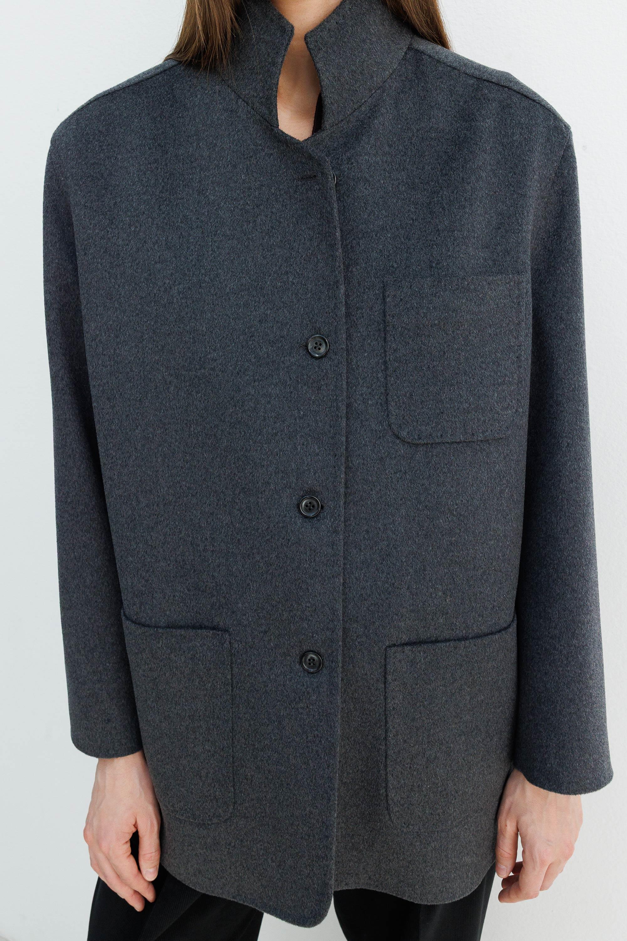 Dik Yaka Oversize ceket