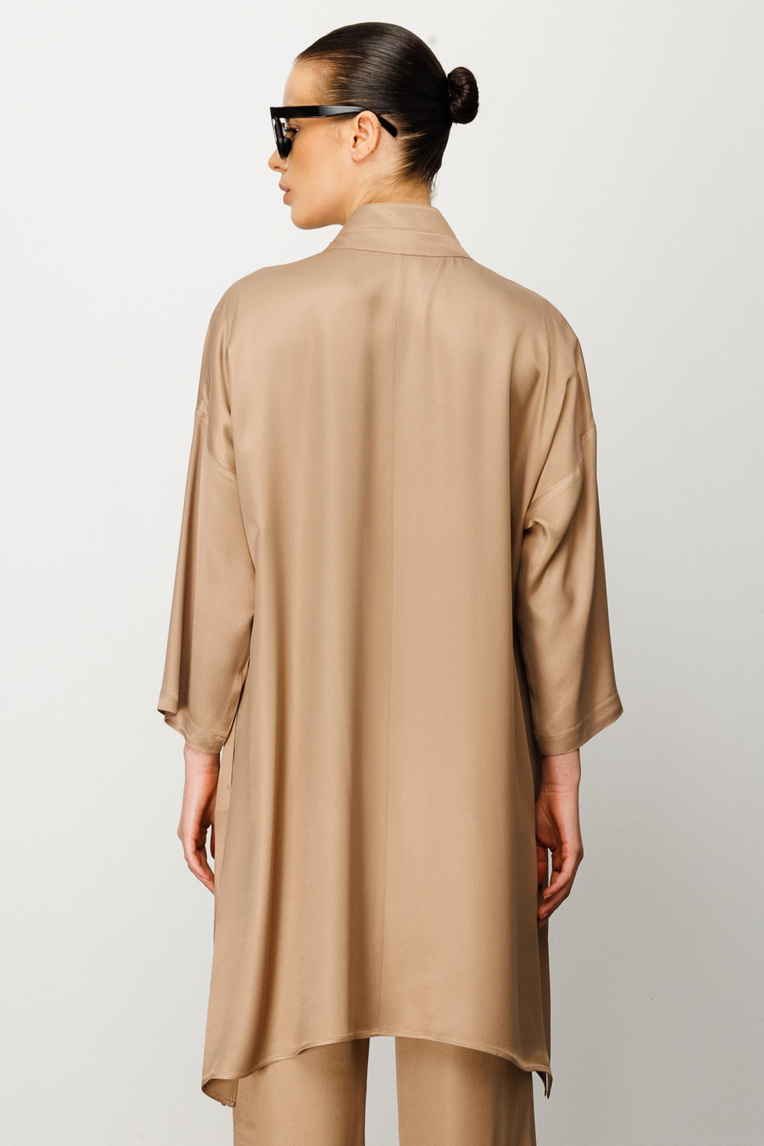 Dik Yaka Yırtmaçlı Tunik