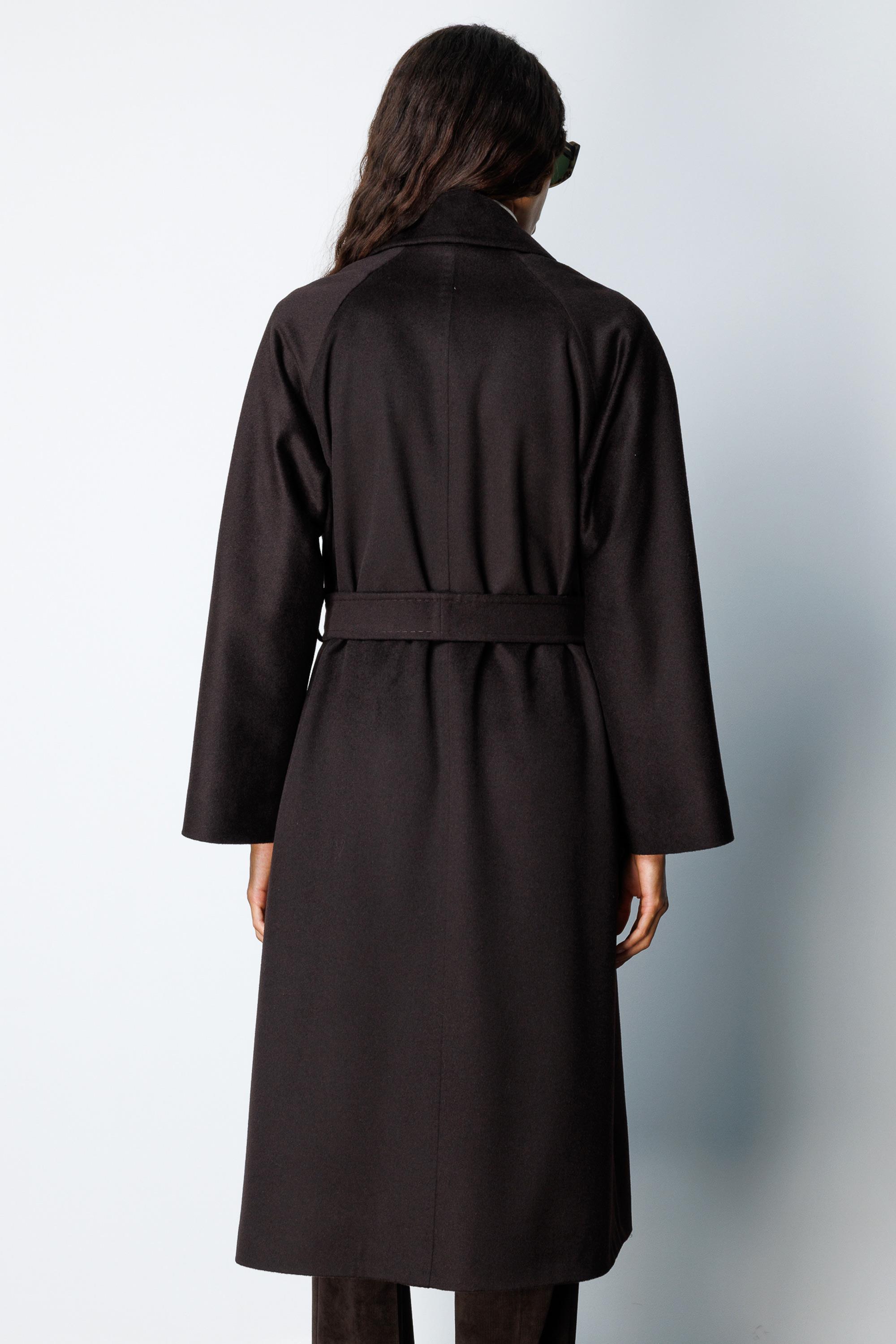 Dıştan Cepli Kemerli Manto