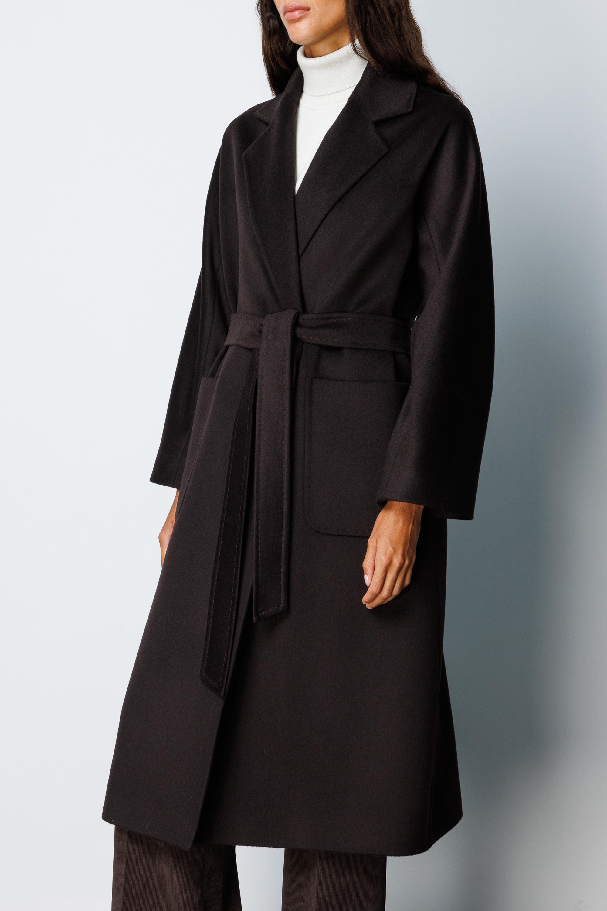 Dıştan Cepli Kemerli Manto