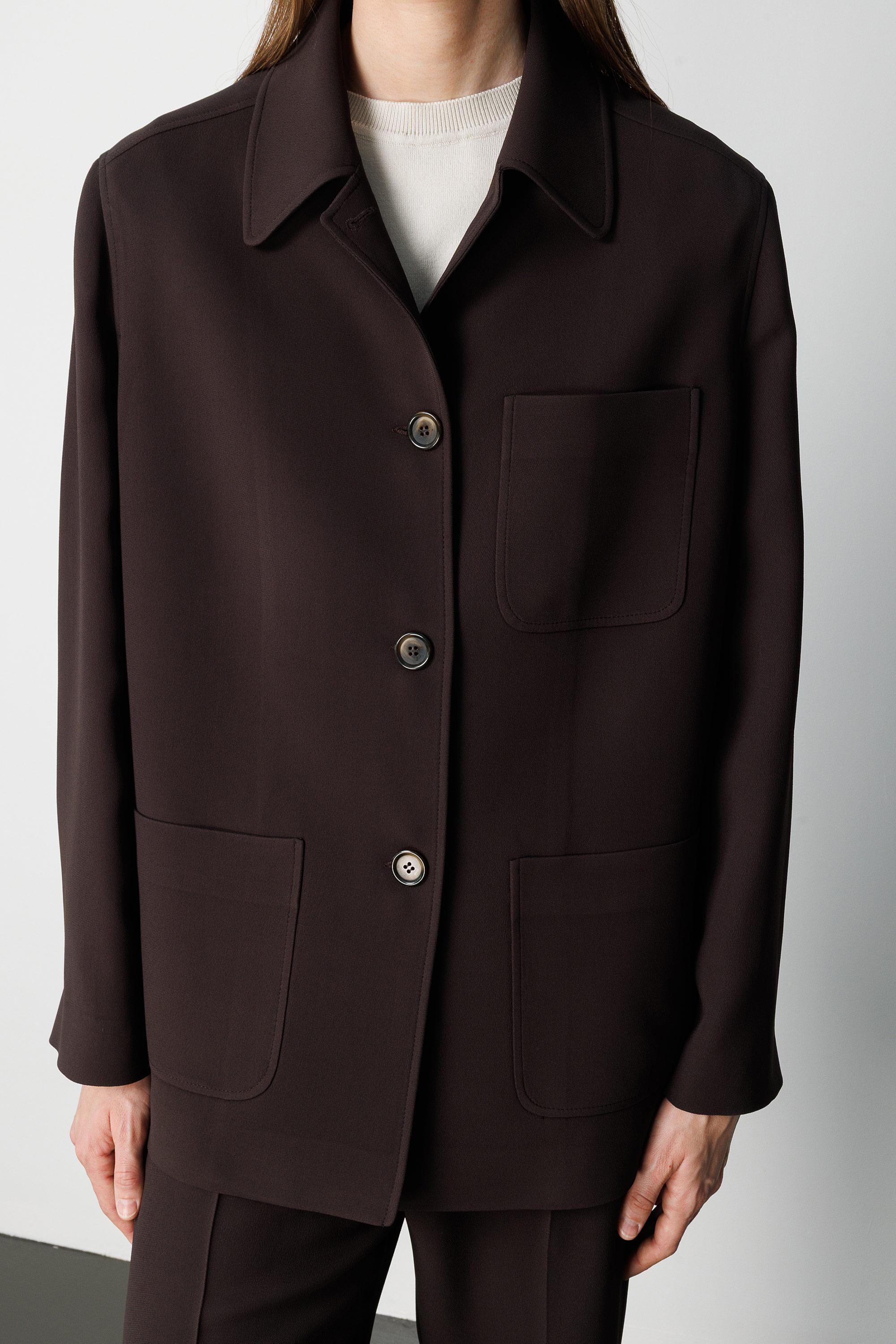 Dıştan Cepli Oversize Ceket