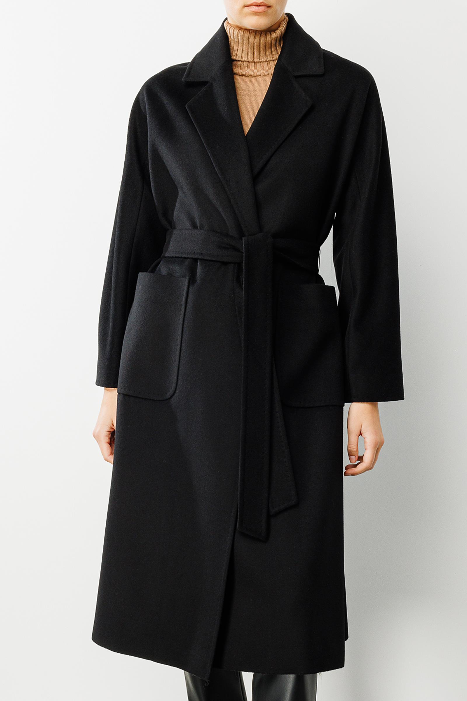 Dıştan Cepli Uzun Manto