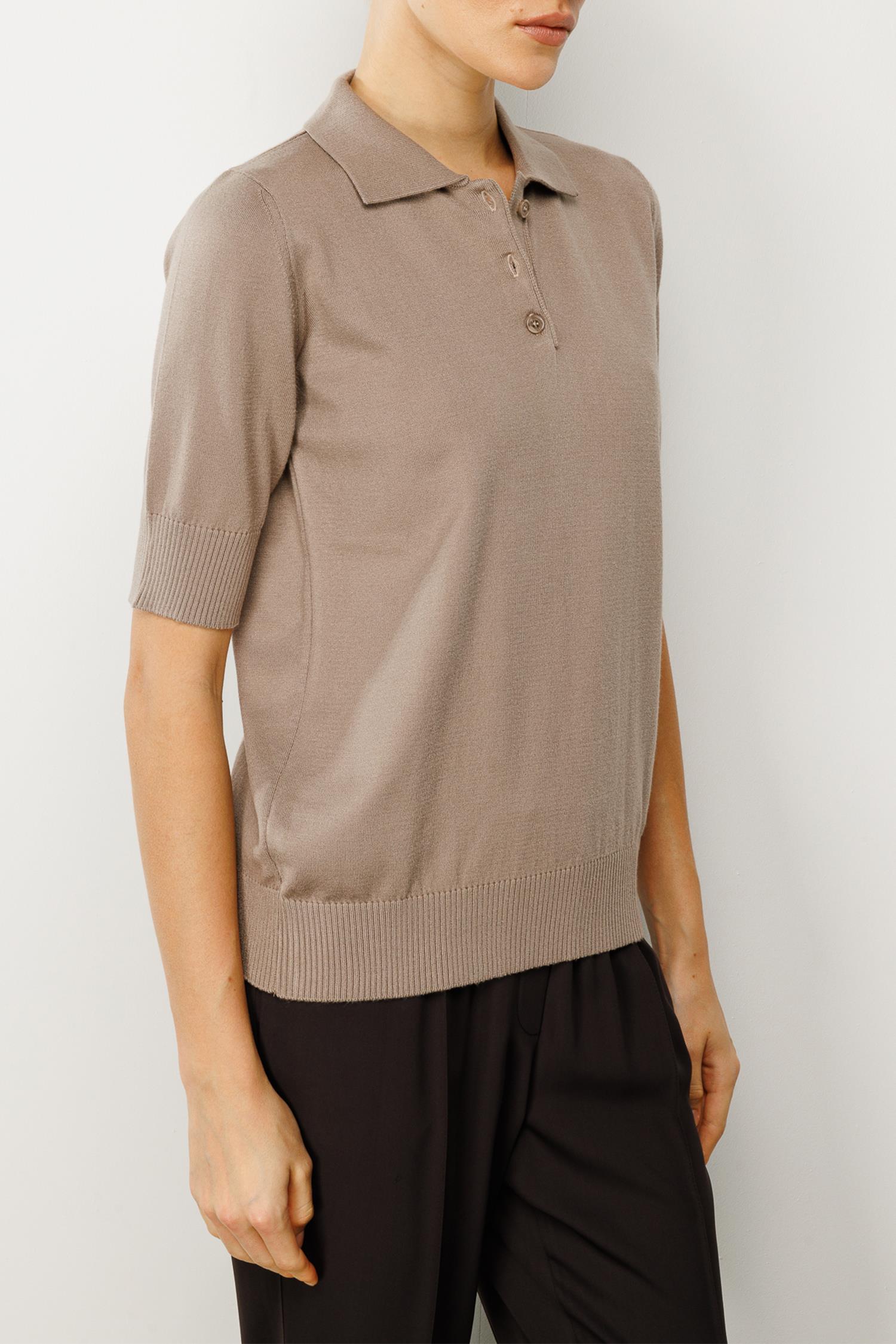 Düğmeli Yarım Kol Triko