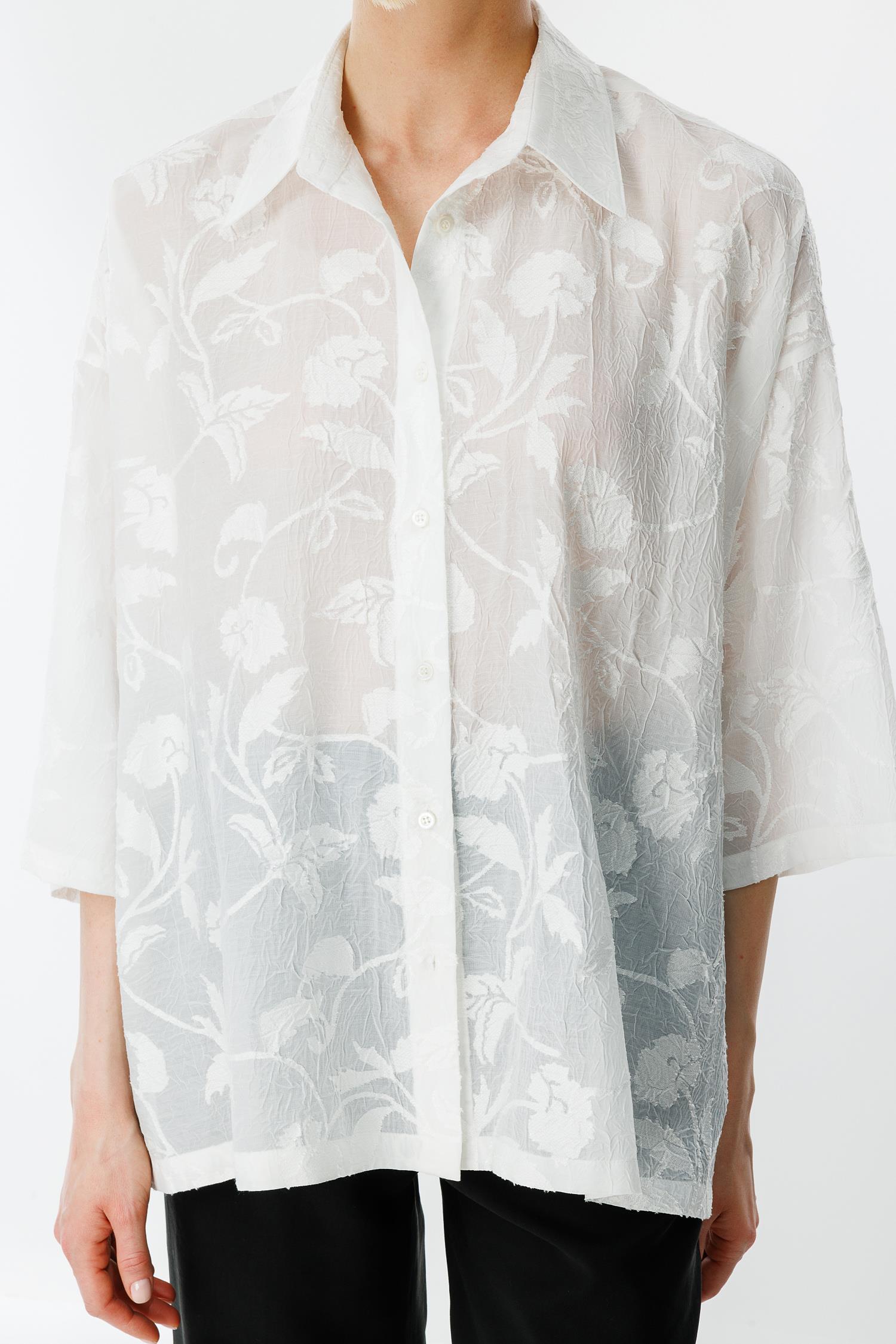 Düşük Kol Jakarlı Bluz