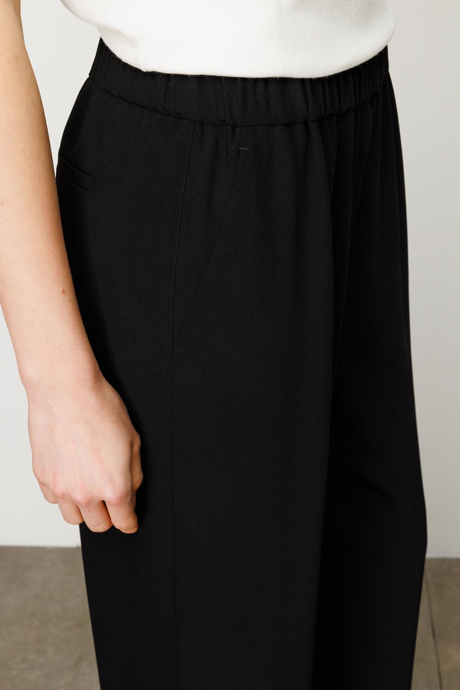 Elastan Kemerli Cepli Bol Pantolon