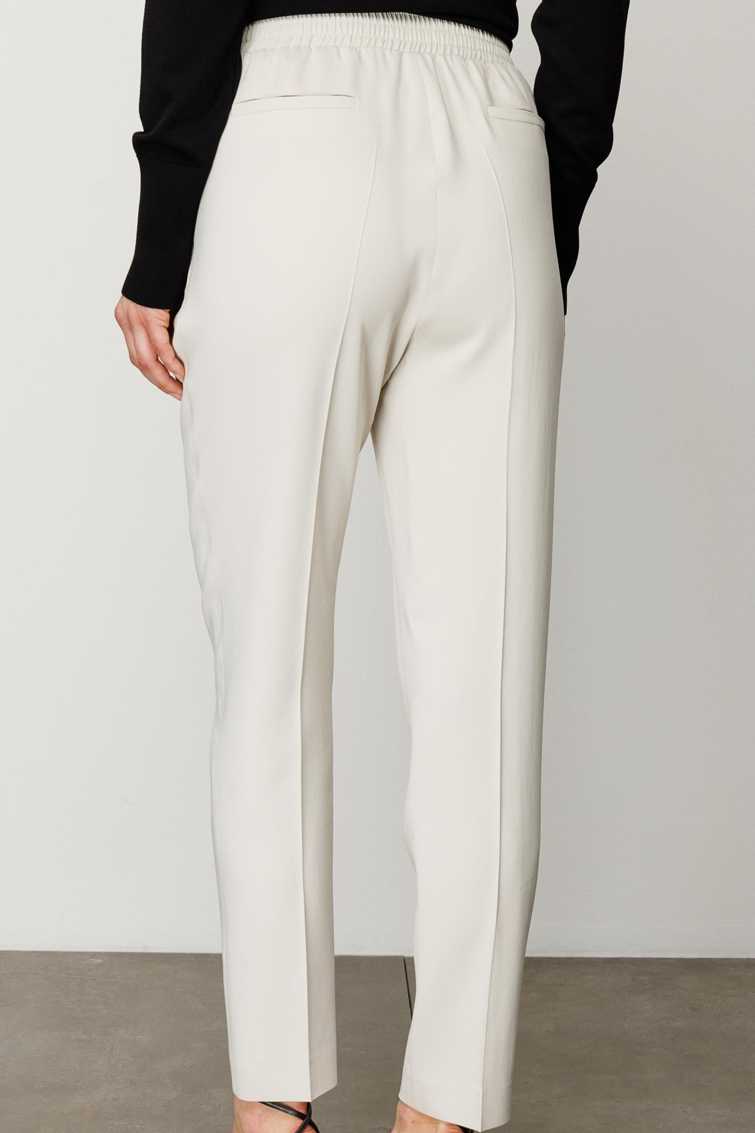 Elastan Kemerli Dar Paça Pantolon