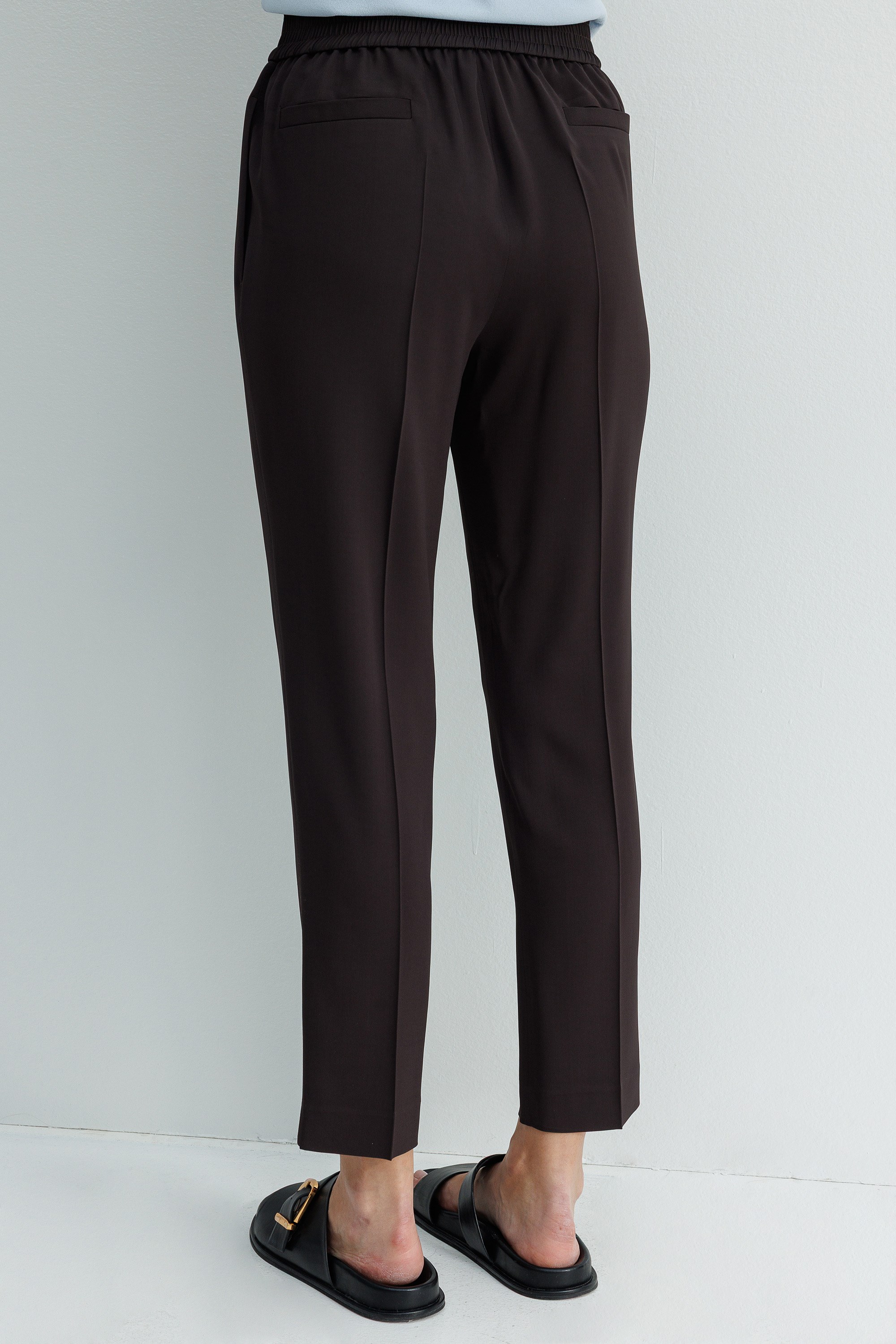 Elastan Kemerli Dar Paça Pantolon