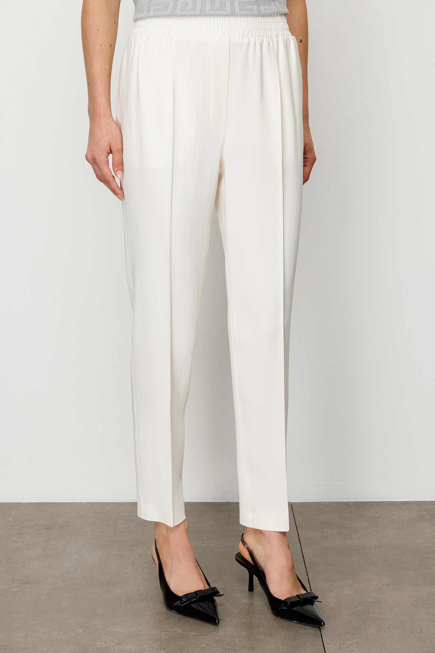 Elastan Kemerli Dar Paça Pantolon