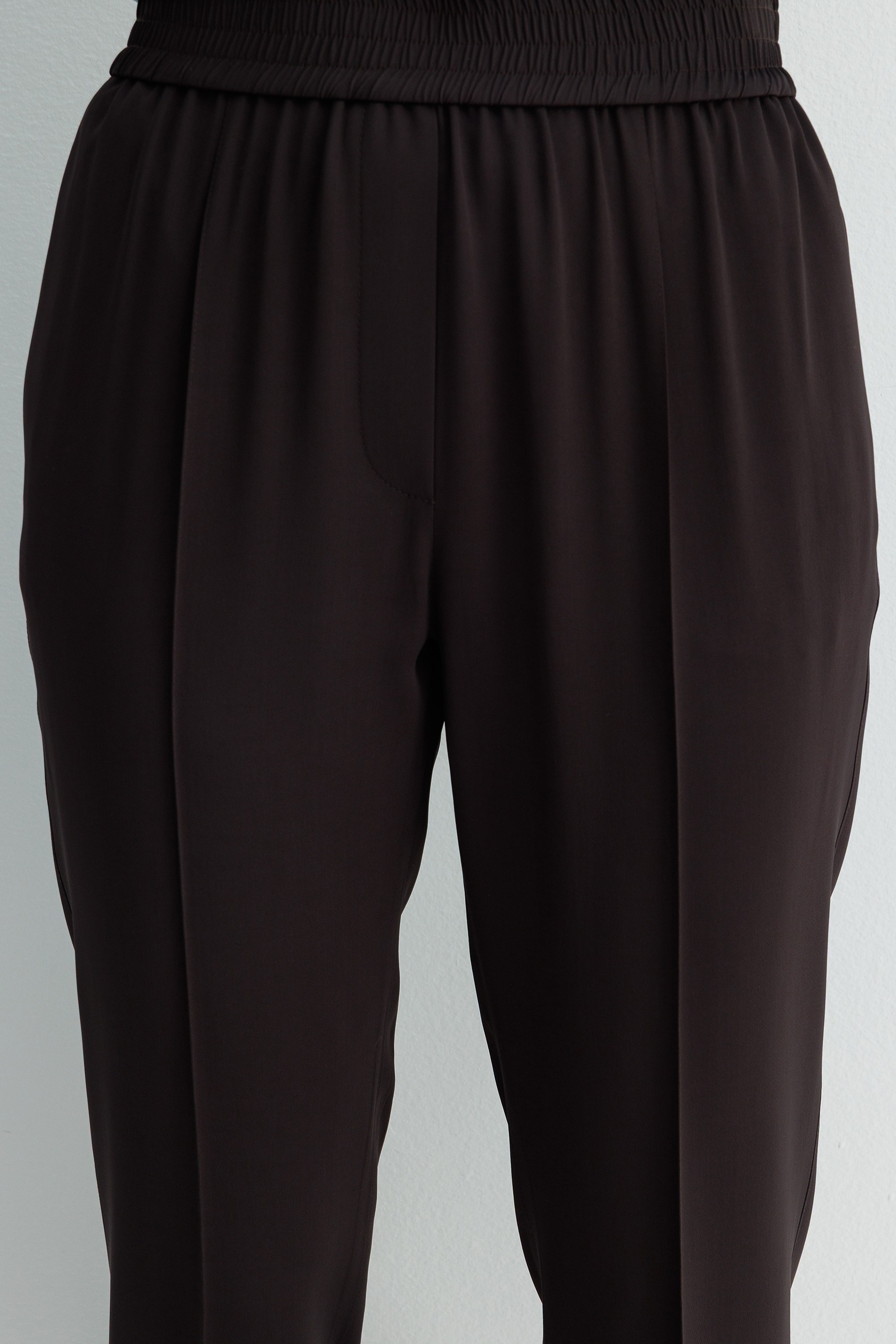 Elastan Kemerli Dar Paça Pantolon