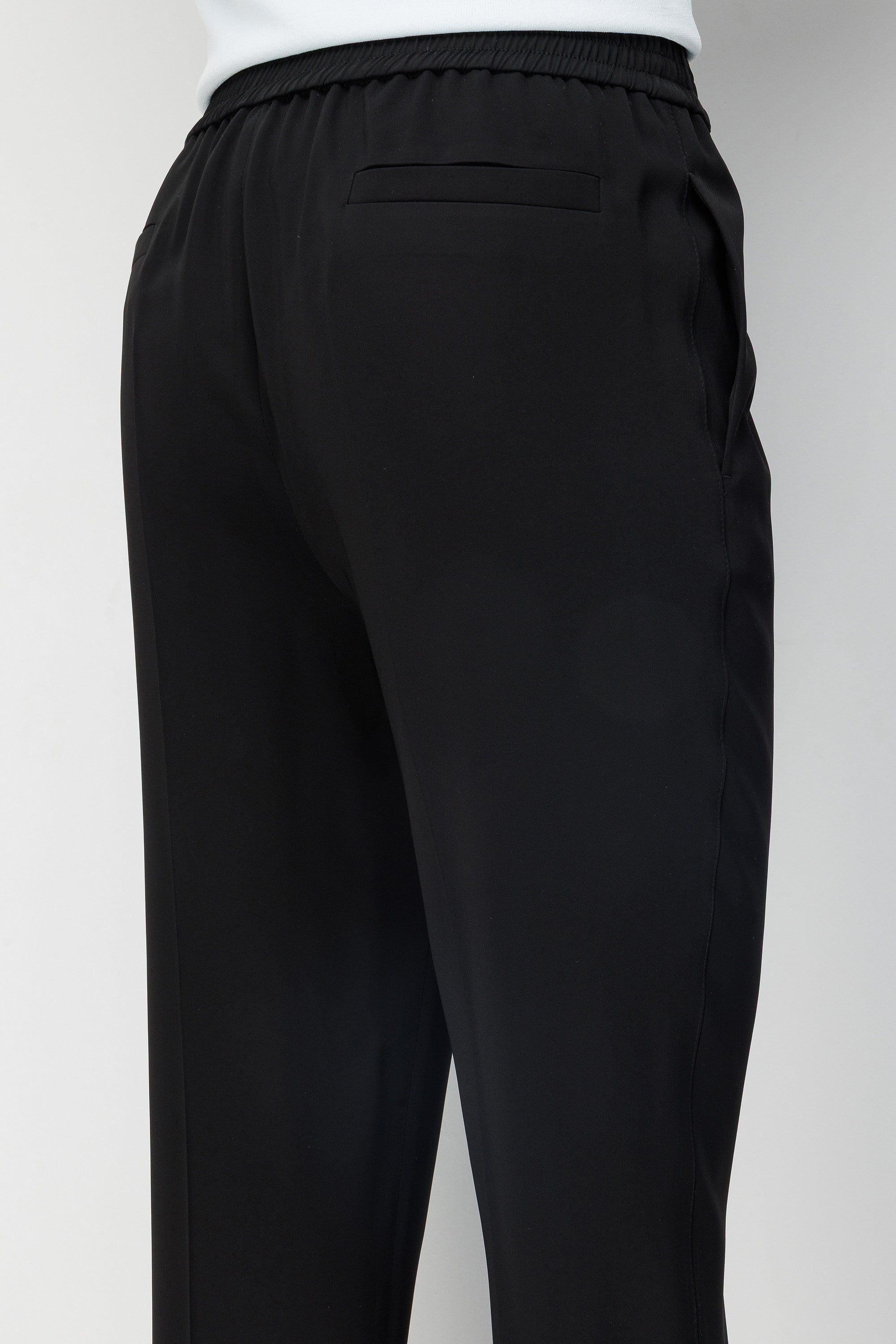 Elastan Kemerli Dar Paça Pantolon