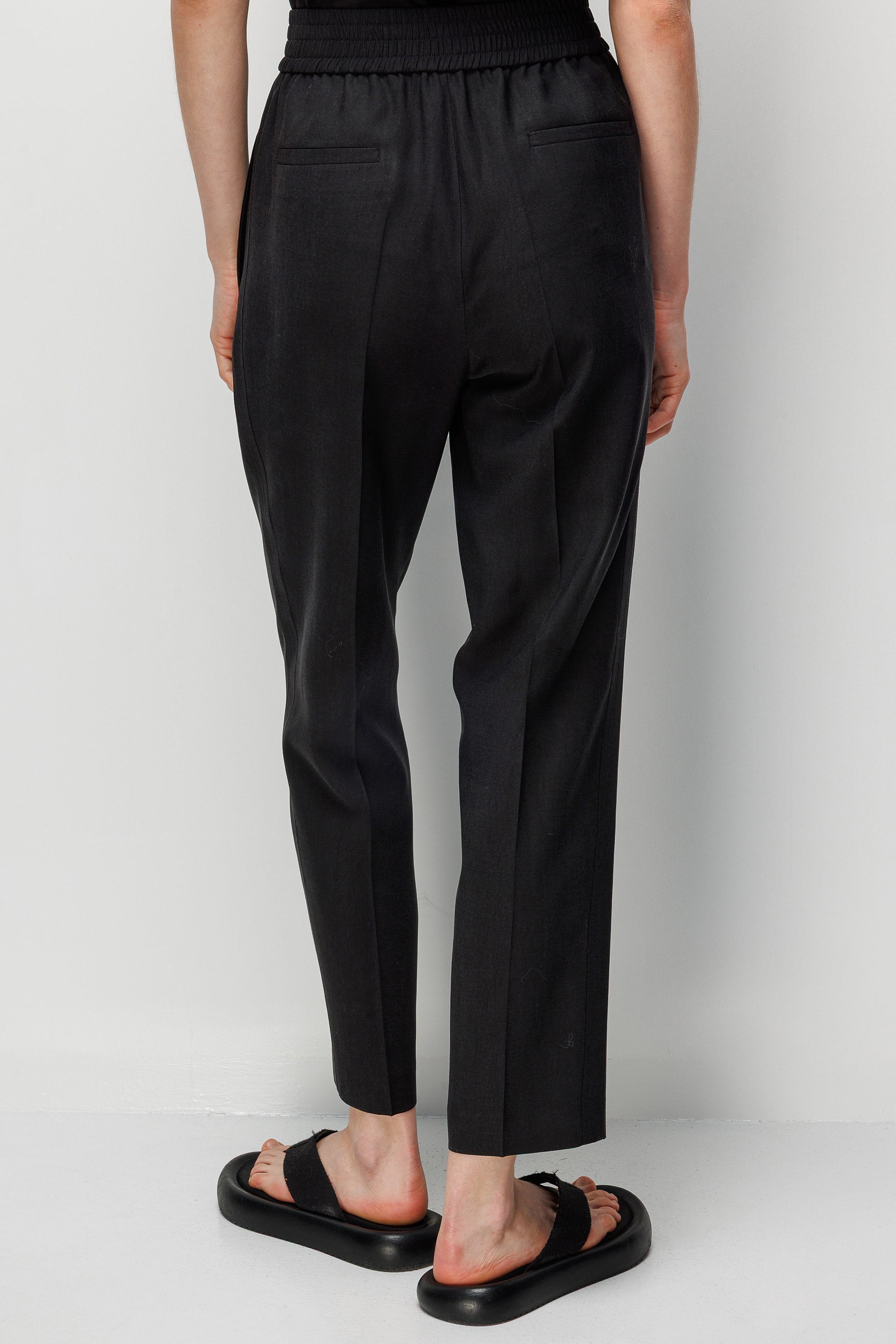 Elastan Kemerli Dar Paça Pantolon