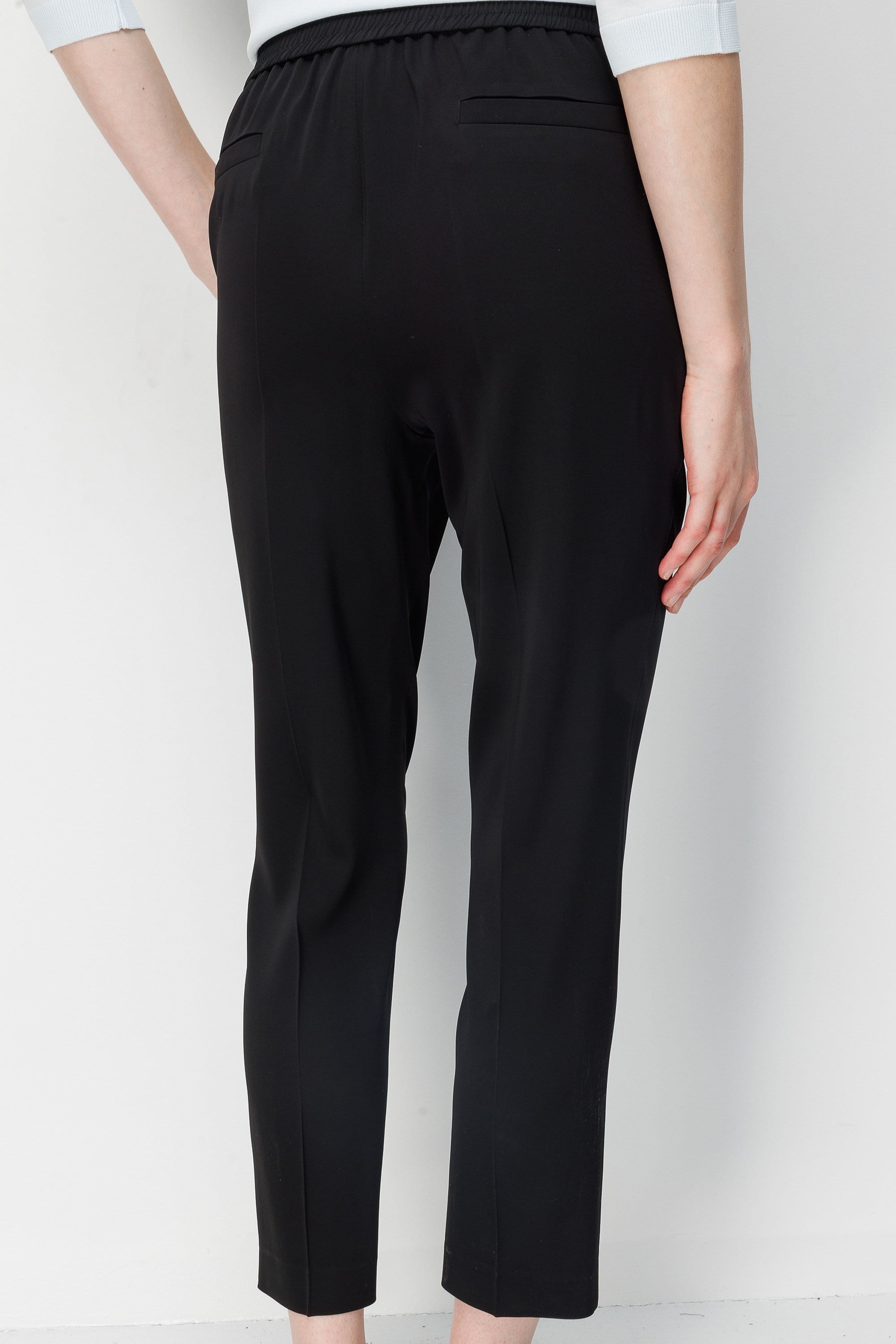 Elastan Kemerli Dar Paça Pantolon