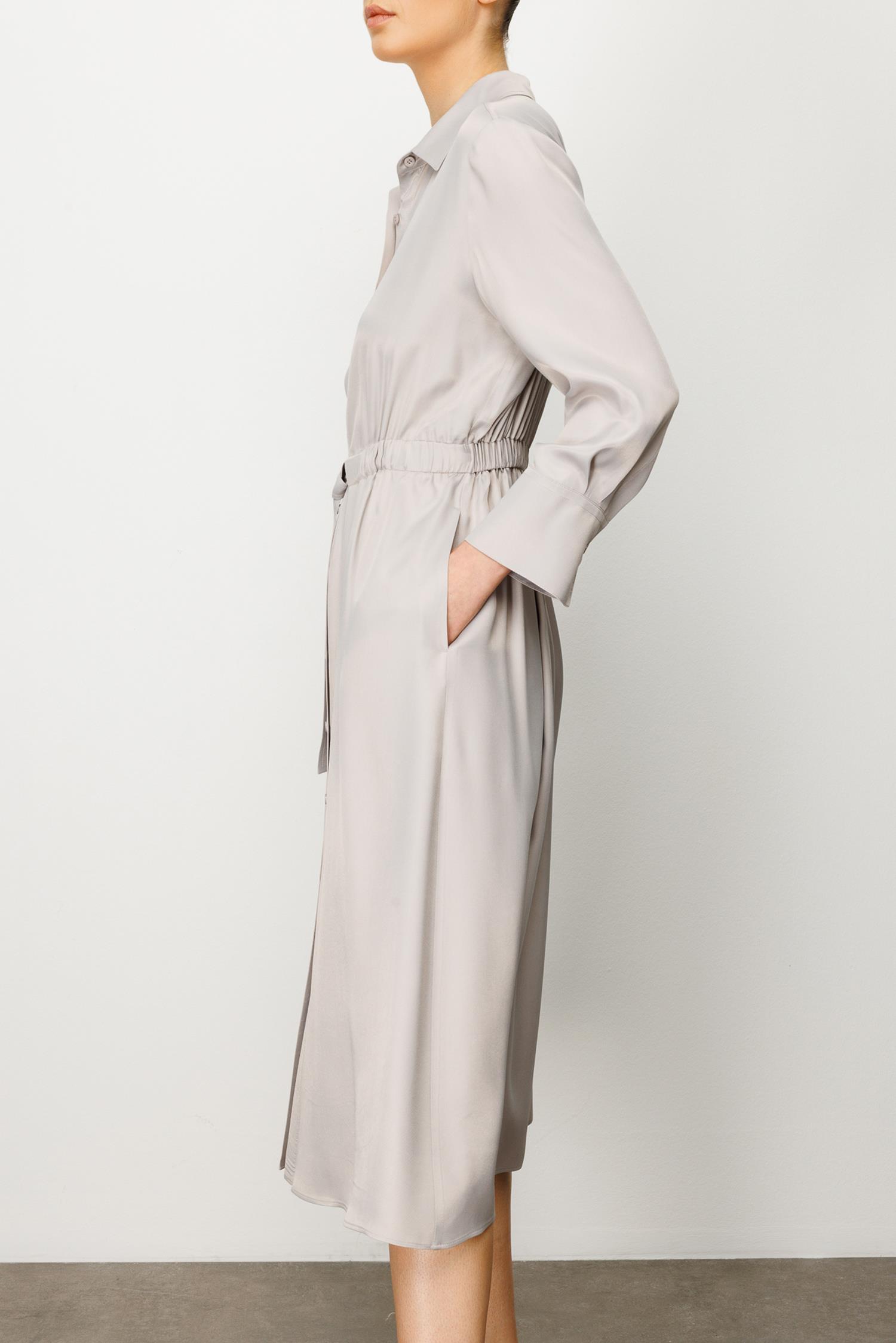 Elastan Kemerli Elbise