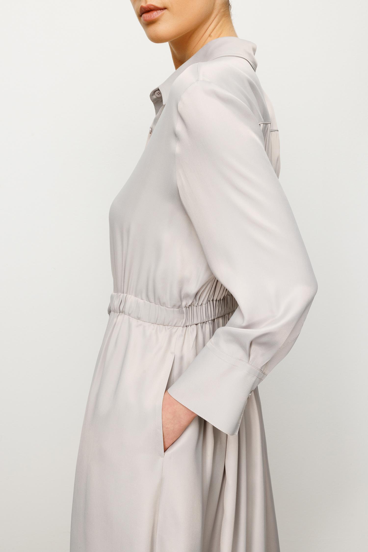 Elastan Kemerli Elbise