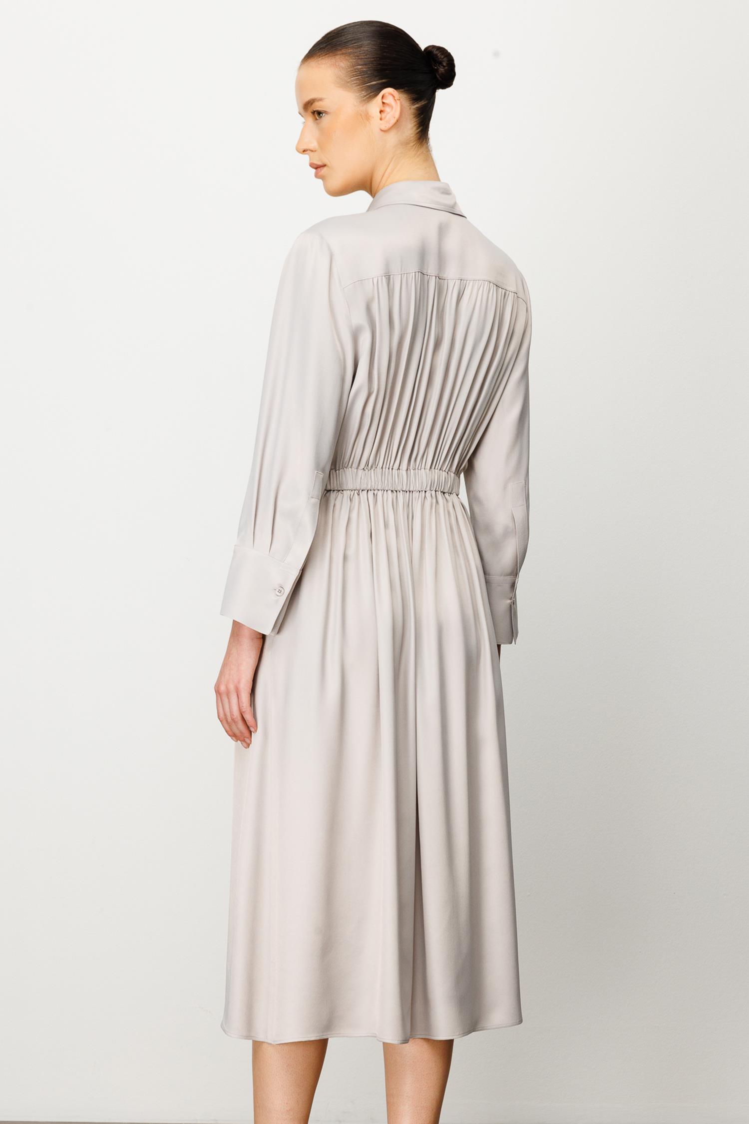 Elastan Kemerli Elbise