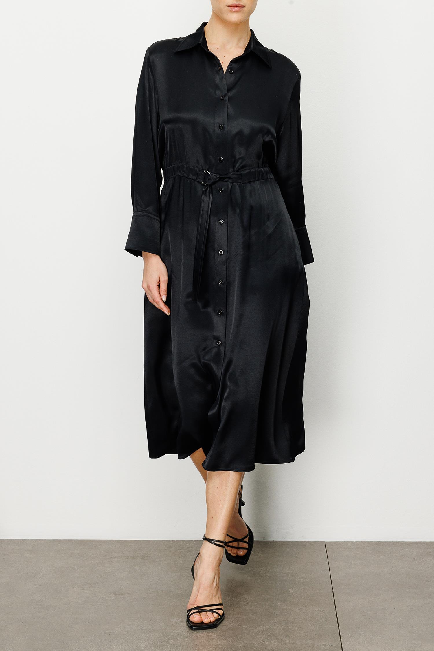 Elastan Kemerli Elbise