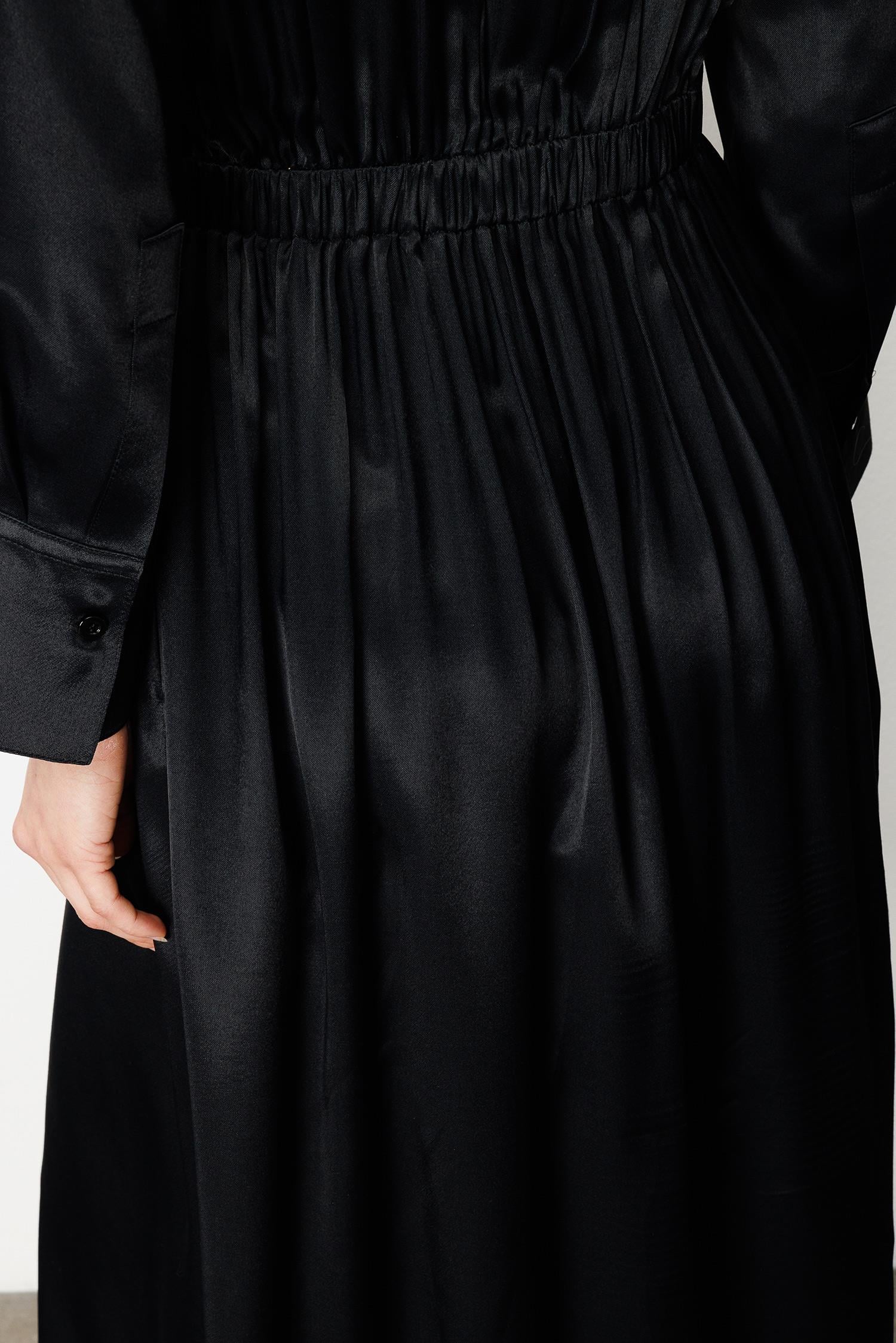 Elastan Kemerli Elbise