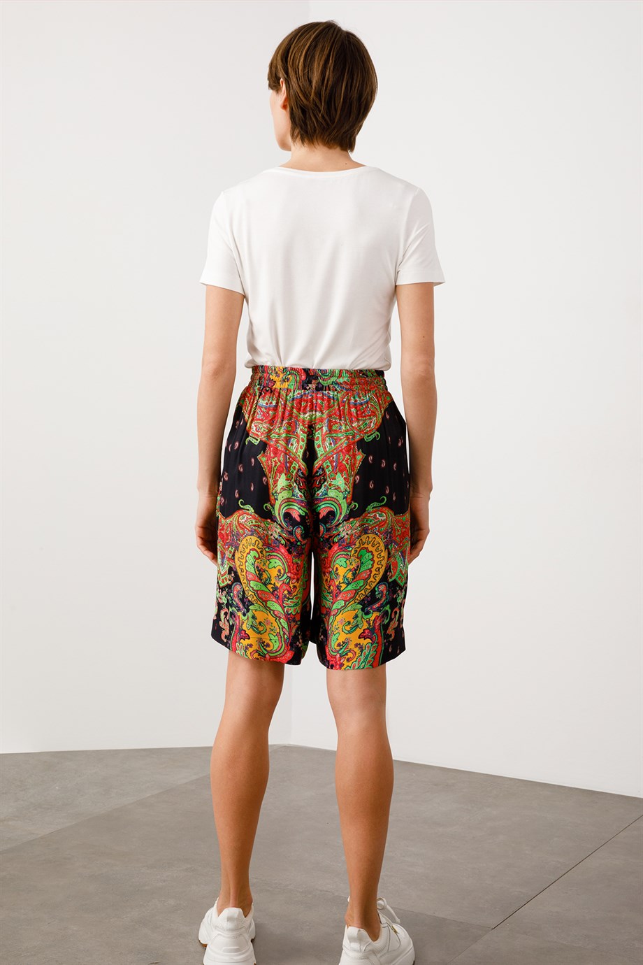 Elastan Kemerli Emp. Şort