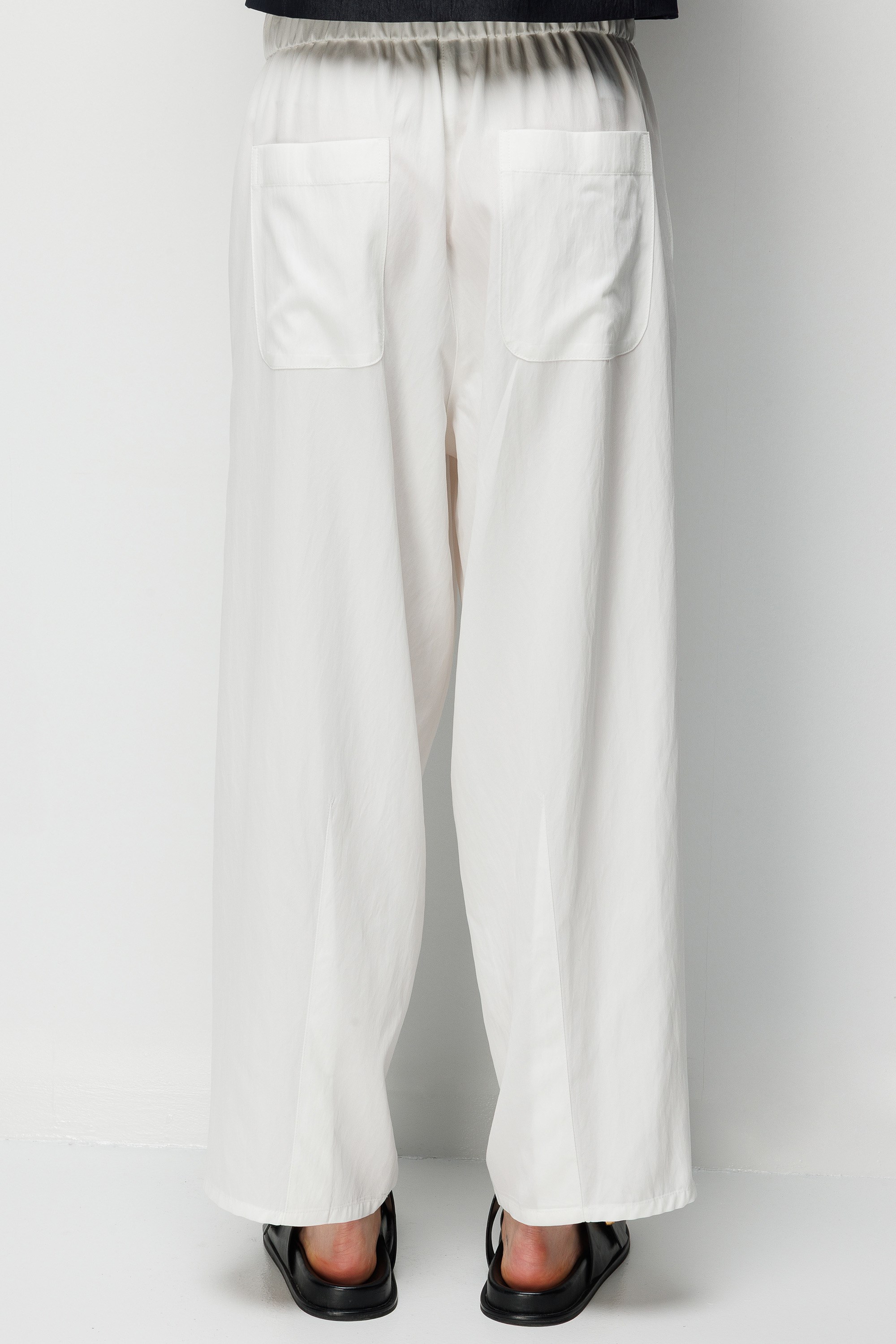 Elastan Kemerli Pensli Pantolon