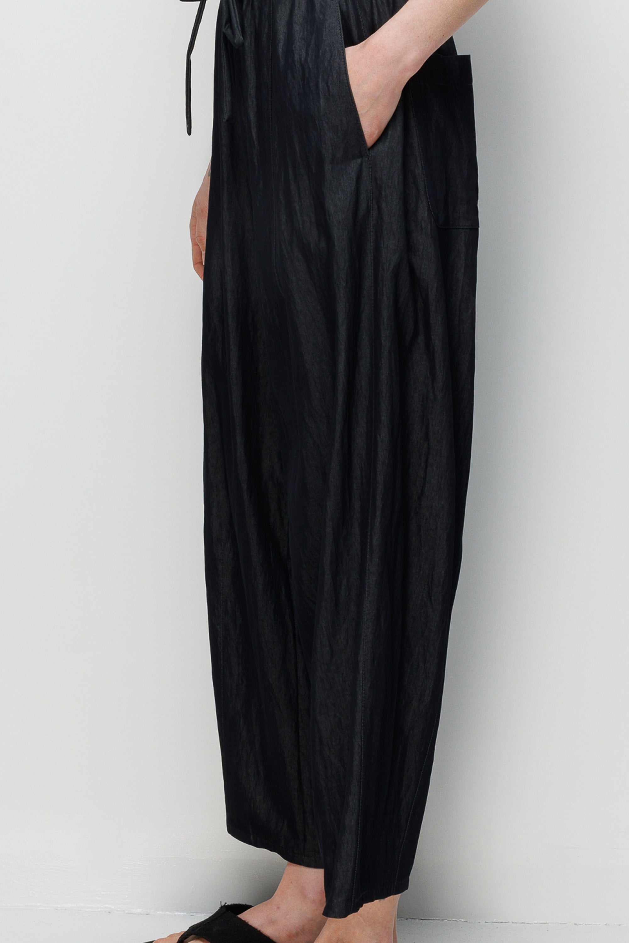 Elastan Kemerli Pensli Pantolon