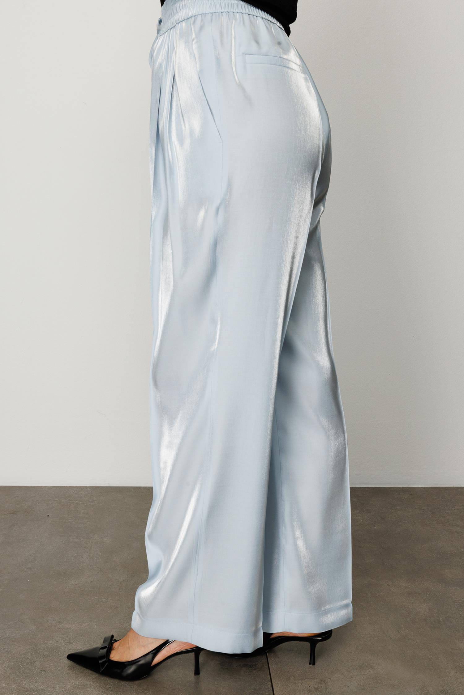 ELASTAN KEMERLİ PİLELİ PANTOLON